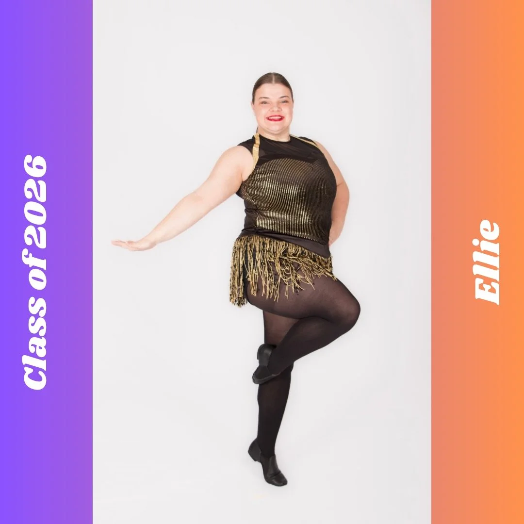 🌟 Senior Spotlight 🌟

Our next 2026 senior is Ellie! She has been dancing at AAOD for 16 years. Her core dance memory is getting first place in her first competition. 

🧡💜 Ellie leaves this advice for the younger dancers: &ldquo;Never be afraid t
