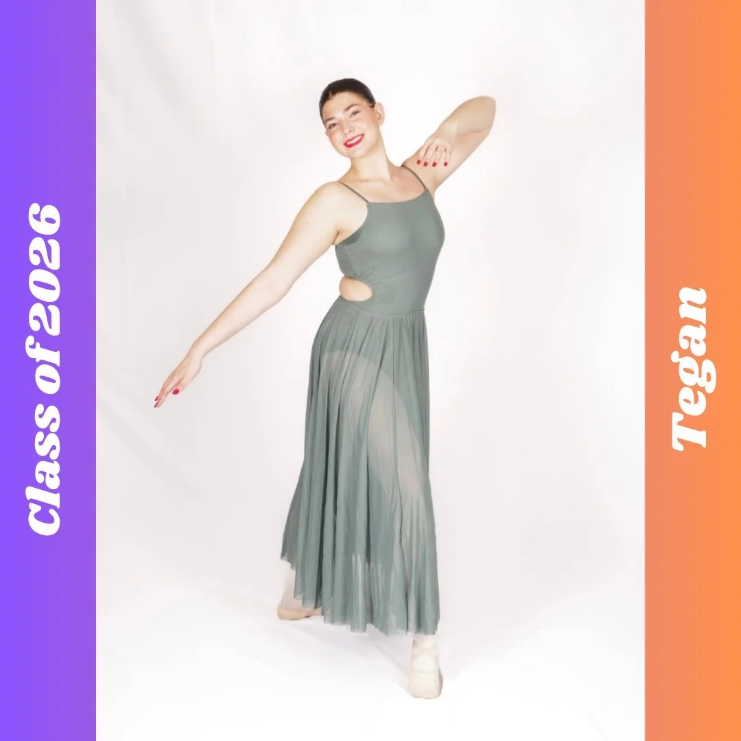🌟 Senior Spotlight 🌟

Our next 2026 senior is Tegan! She has been dancing at AAOD for 11 years. Her core dance memory is being able to dance with her best friend.&nbsp;

🧡💜 Tegan leaves this advice for the younger dancers: &ldquo;Don&rsquo;t be a