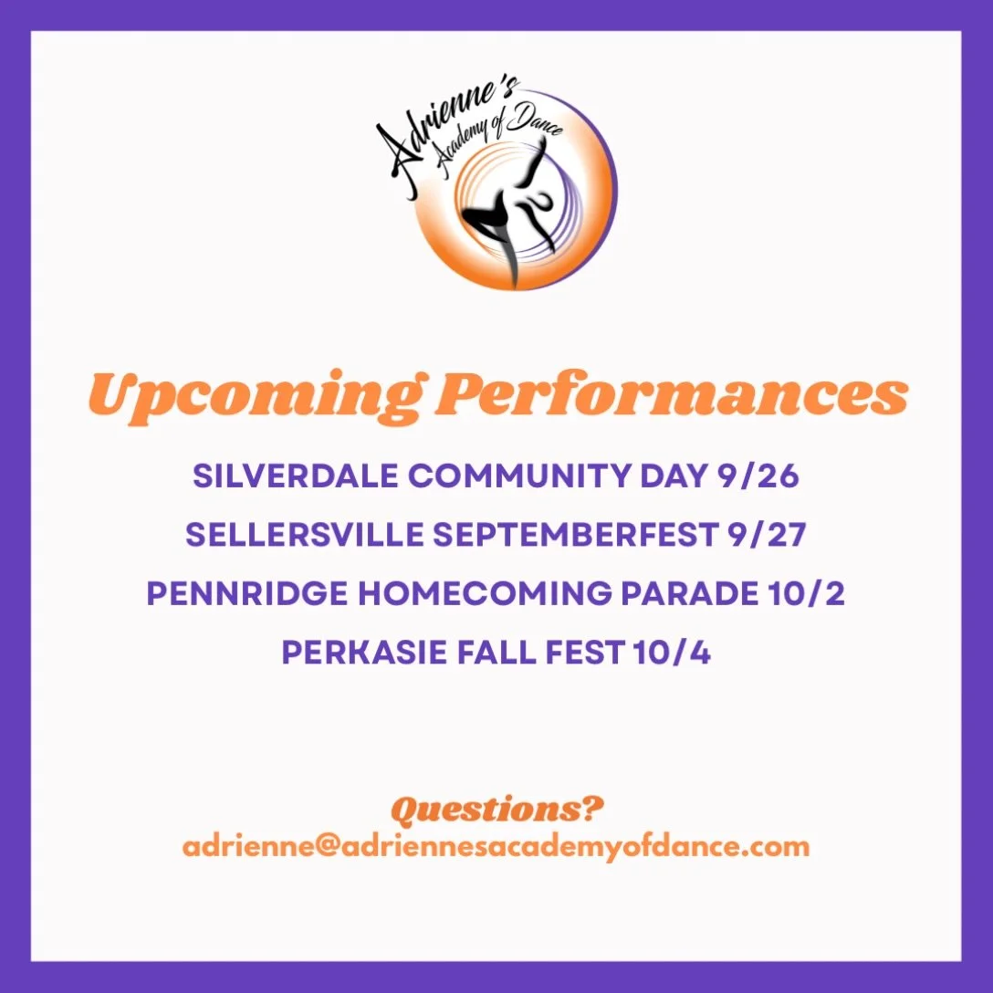 🍂🧡🍂 Fall is here and we&rsquo;re sharing our love for dance with the community over the next two weekends! Come on out and support these fun family events in Perkasie, Sellersville and Silverdale ✨ DM us for performance times! 

Silverdale Communi