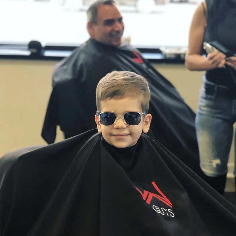 Boys haircut W Barber Spa & Salon Royal Oak