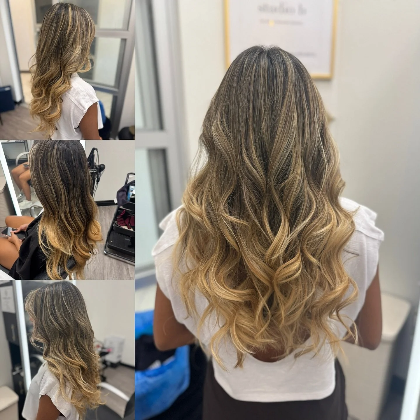 This lady is off to college so we wanted to create a more time friendly, low maintenance look while also reducing the concentration of warmth towards the bottom and distributing the blonde more evenly  throughout her already beautiful hair&hellip;and