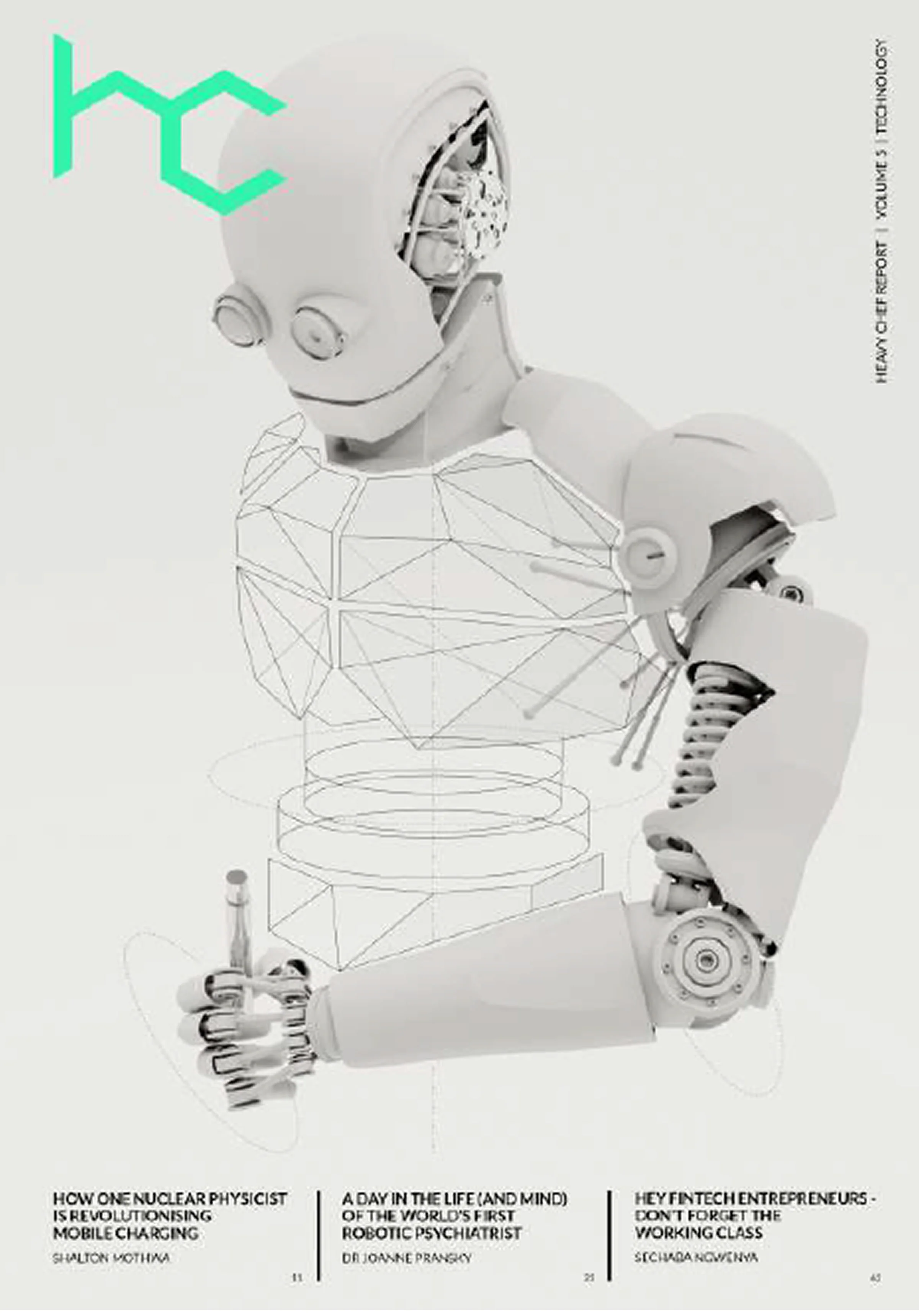We chose Mr Roboto as our cover model. We couldn't afford to get Elon out. 