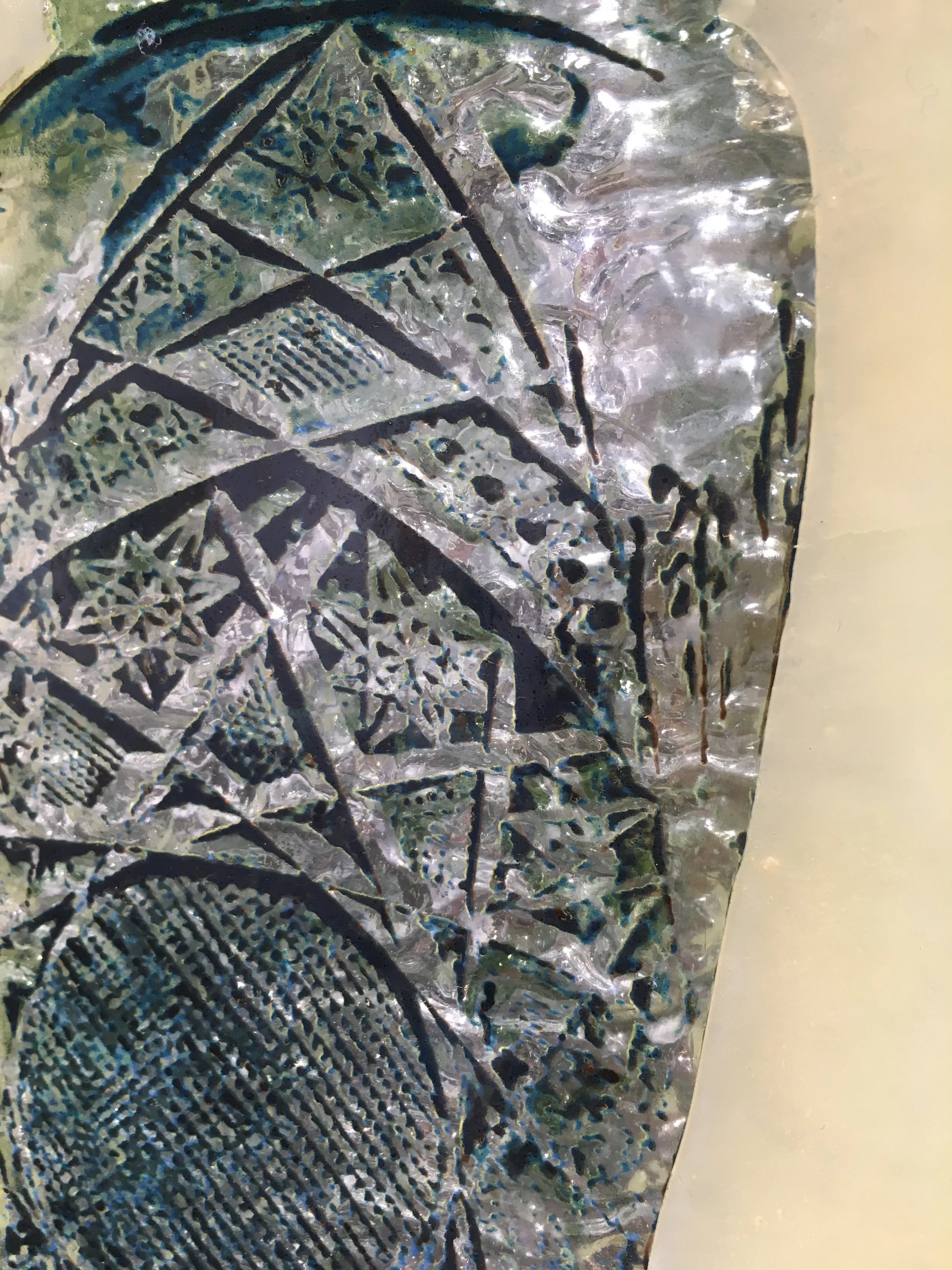 Detail of "Vaughze, Luxury Glass Series" currently on display in 4th Clay and Glass Biennial.