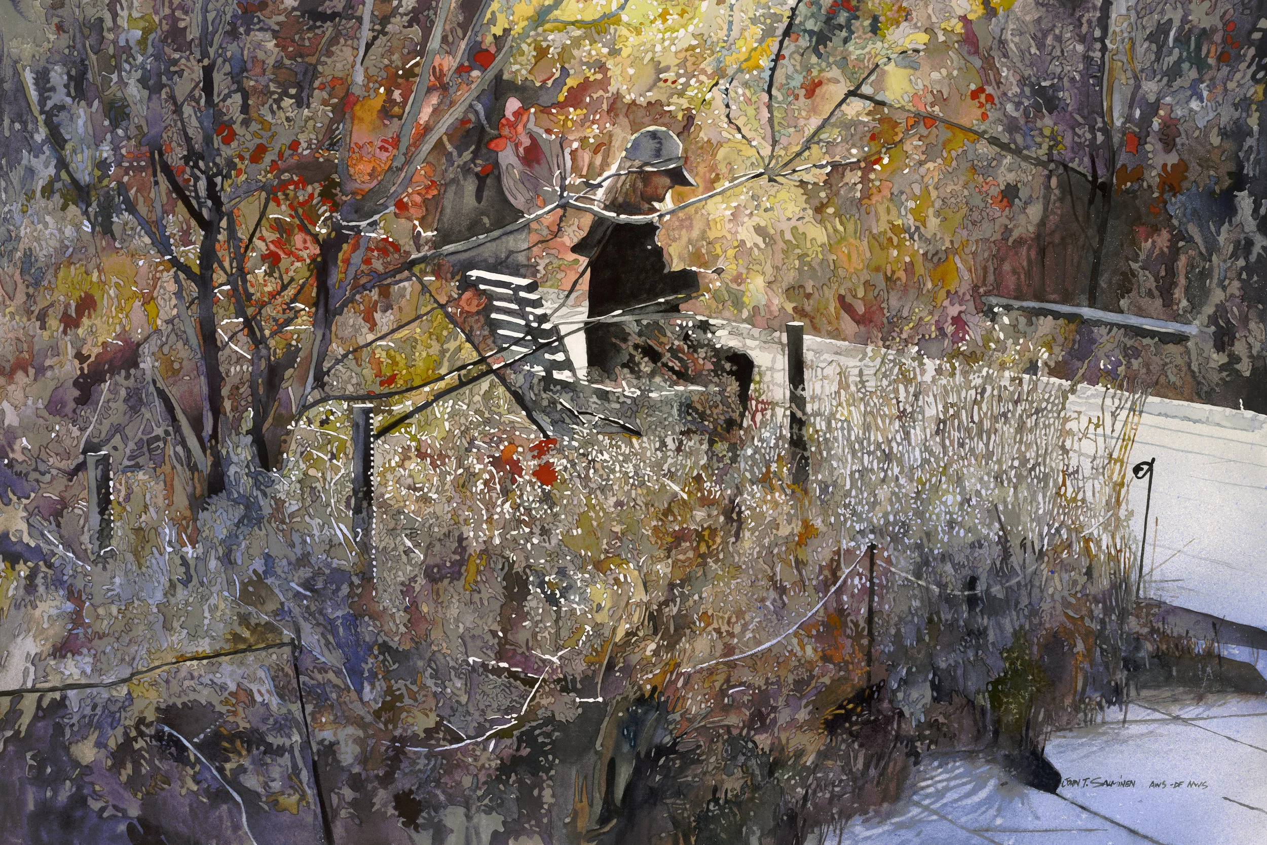 Autumn High Line by John Salminen is currently on display in our Watercolor West exhibit.