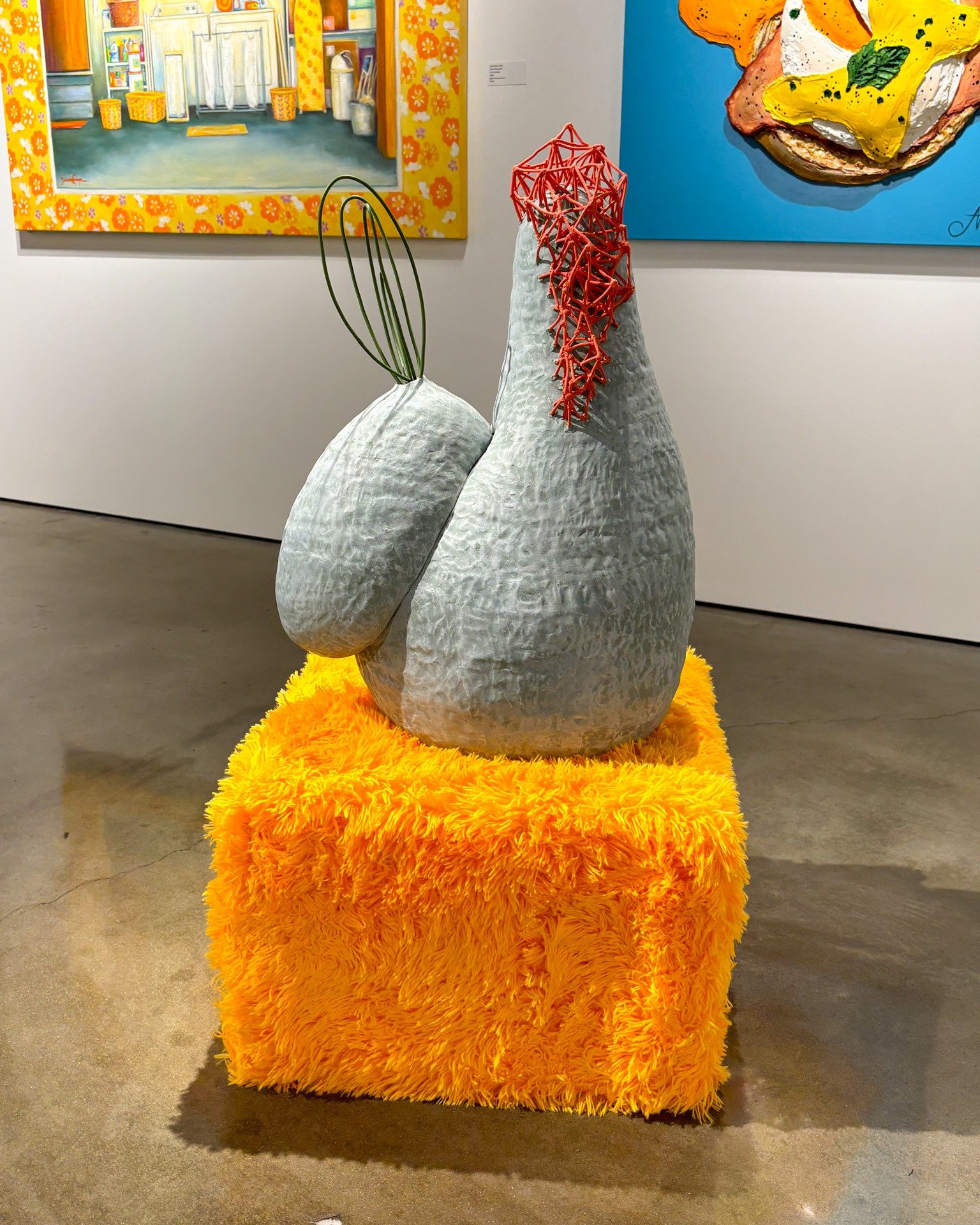 Let's take a look at some rad non-representational and abstract work from MICA 👀

🐔 &quot;Homebody 2,&quot; 2021 by Jasmine Peck
🪡 &quot;The Longest Double Date,&quot; 2023 by Lex Harvey
🌈 &quot;fragola,&quot; 2022 by Kadie DiCarlo
🌊 &quot;From 