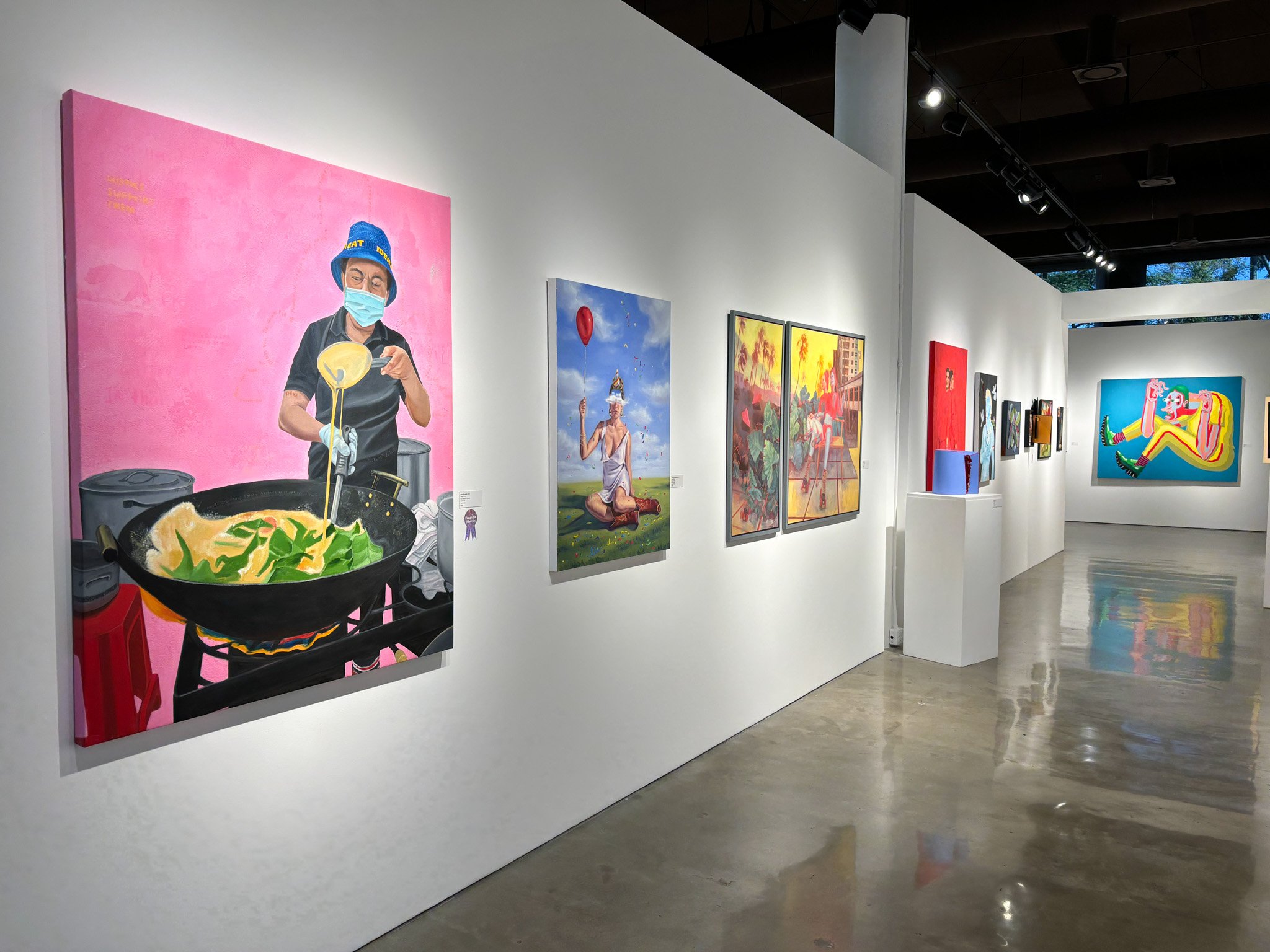 We're open! Come by and check out this jam-packed exhibition! 🤩 &quot;Made in California&quot; features over 100 different artists from across the state, exploring the different trends and styles from the past three years. 

🎨 MICA on view now thro