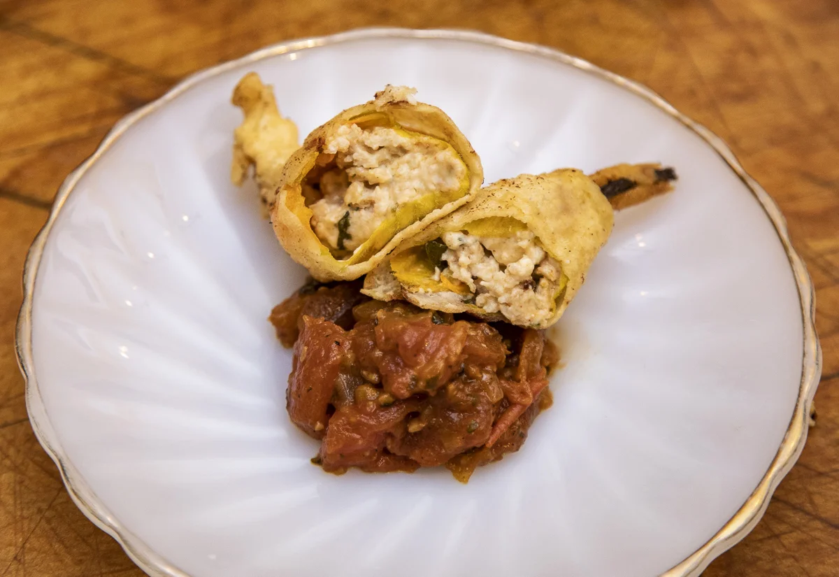 Green Onion Sausage Squash Blossoms / Ass Out of You &amp; Me