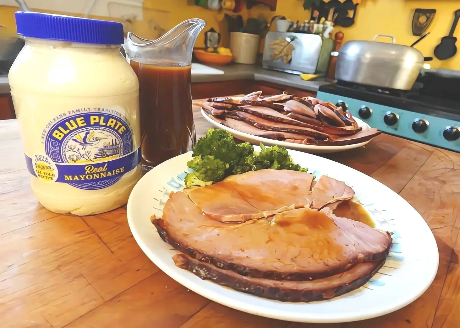 Bon Jambon -Baked Ham with Glaze &amp; Pan Sauce