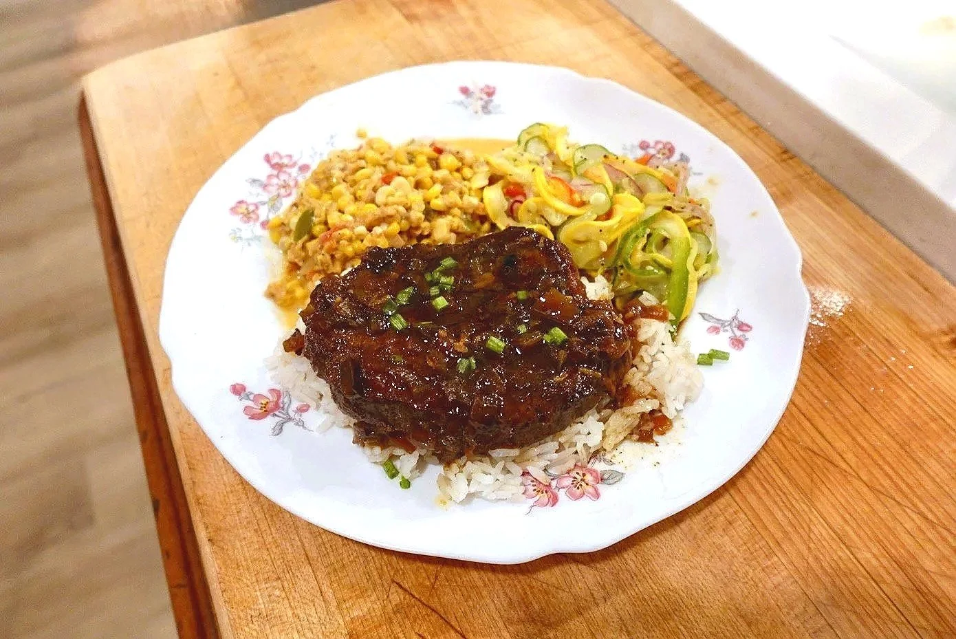 Round Steak Rice and Gravy