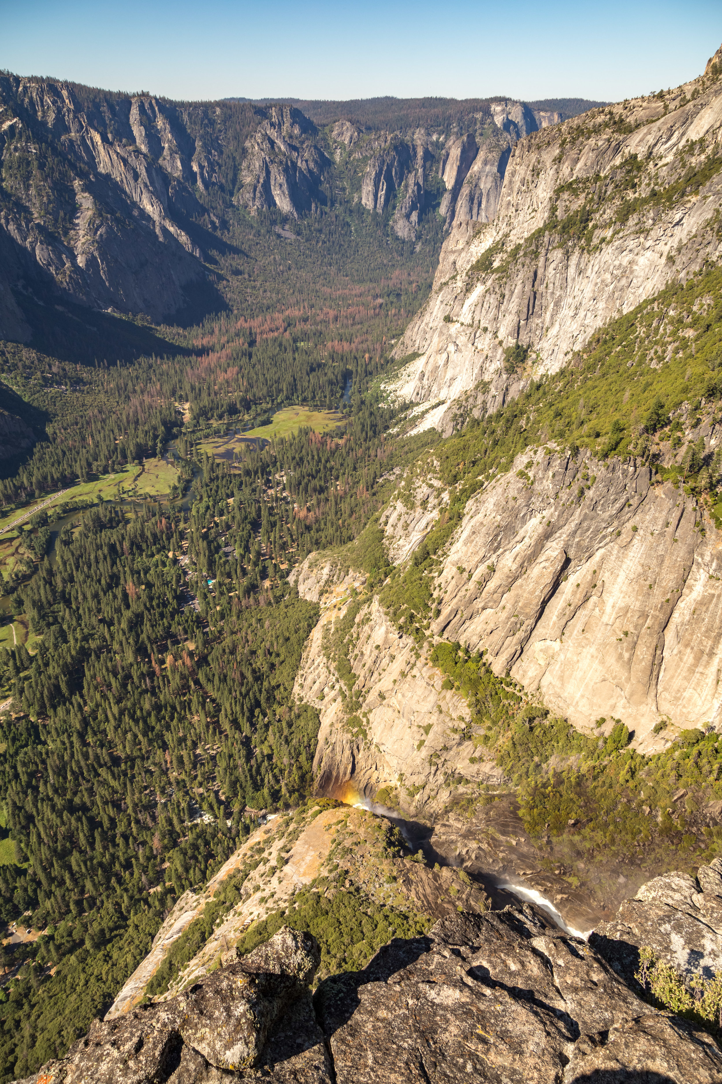 Taking in the view from Yosemite Point