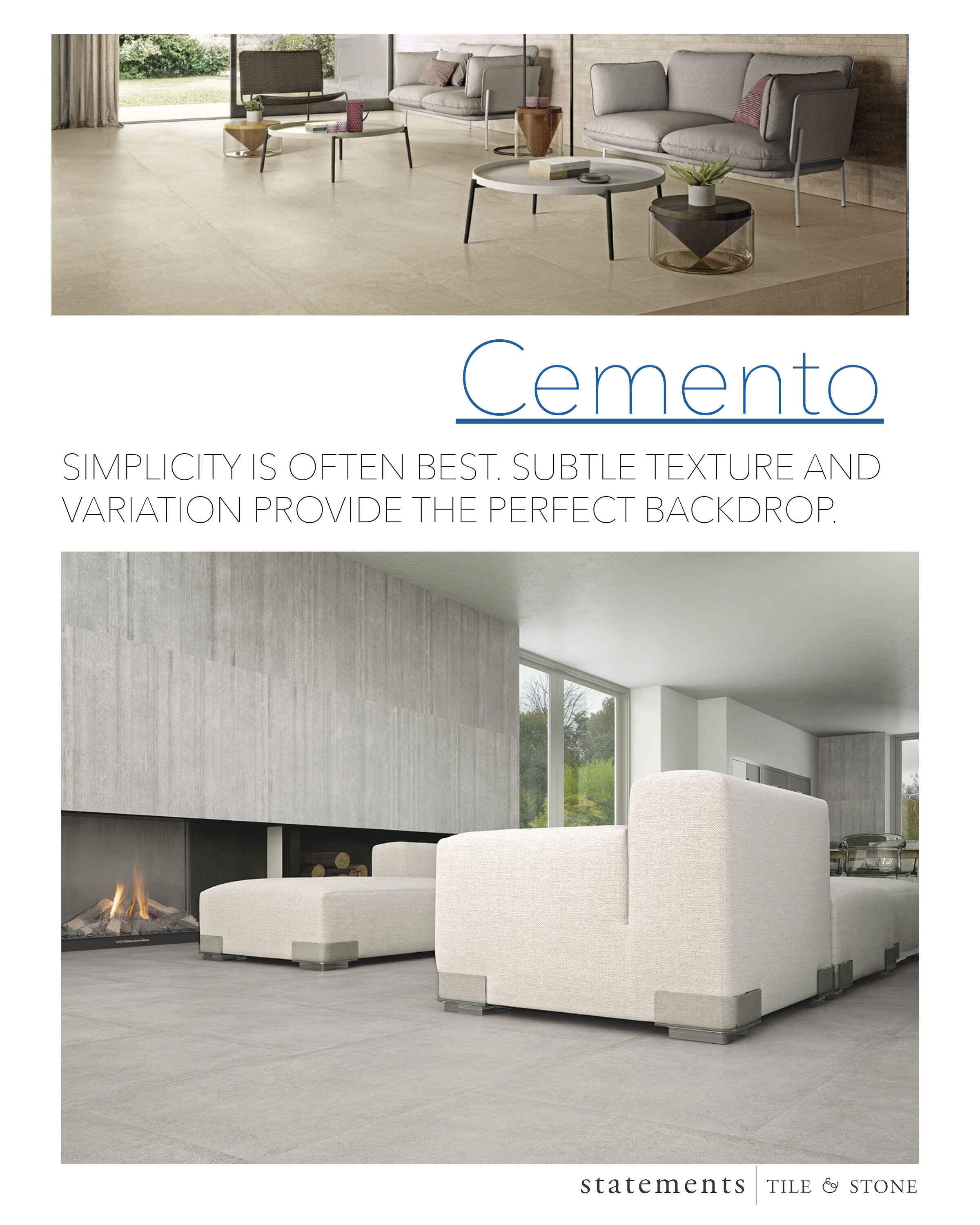   Cemento Porcelain Tile  