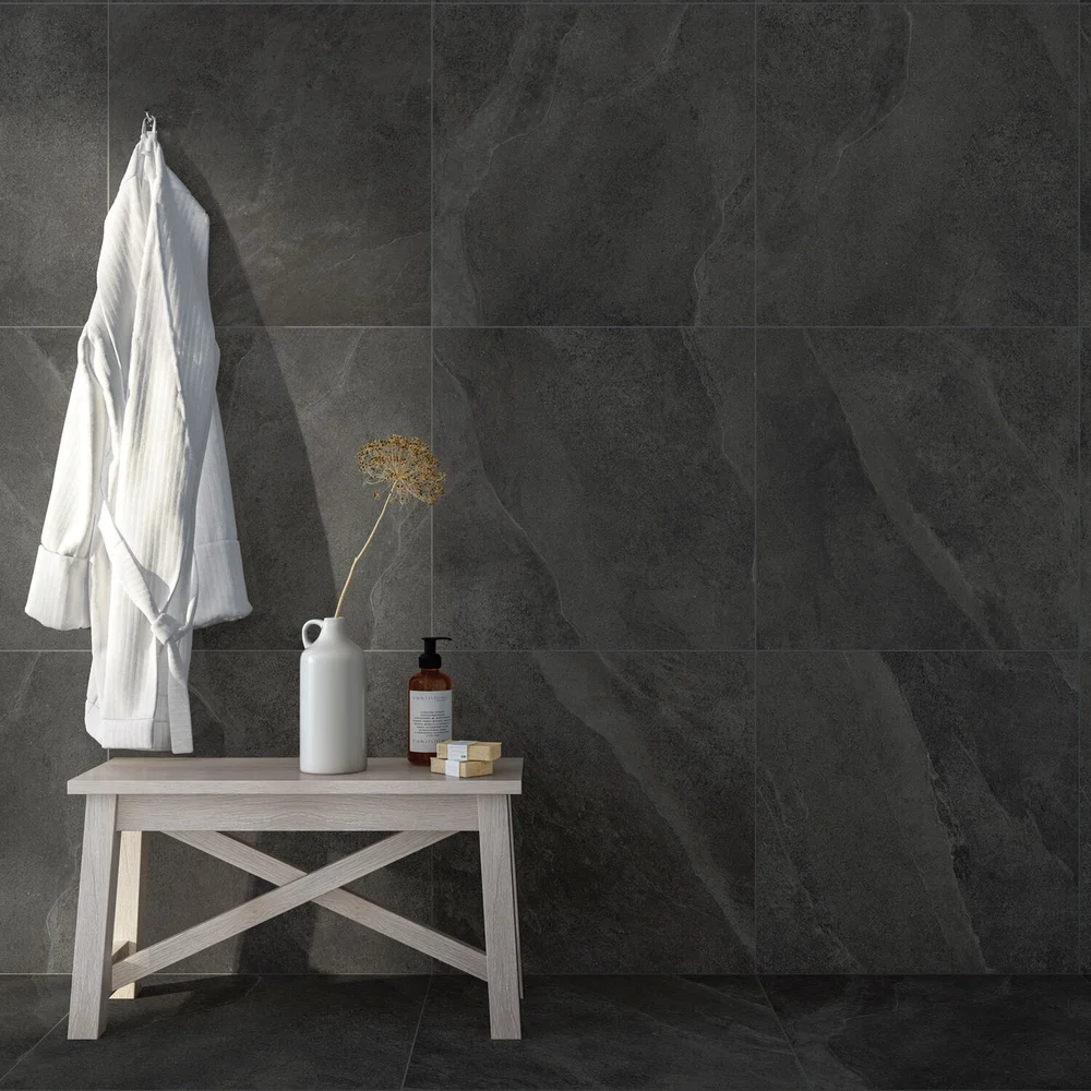 【最終値下げ】solworks solol-GB(Gray Black) Slash Anthracite 12x24 — Statements Tile