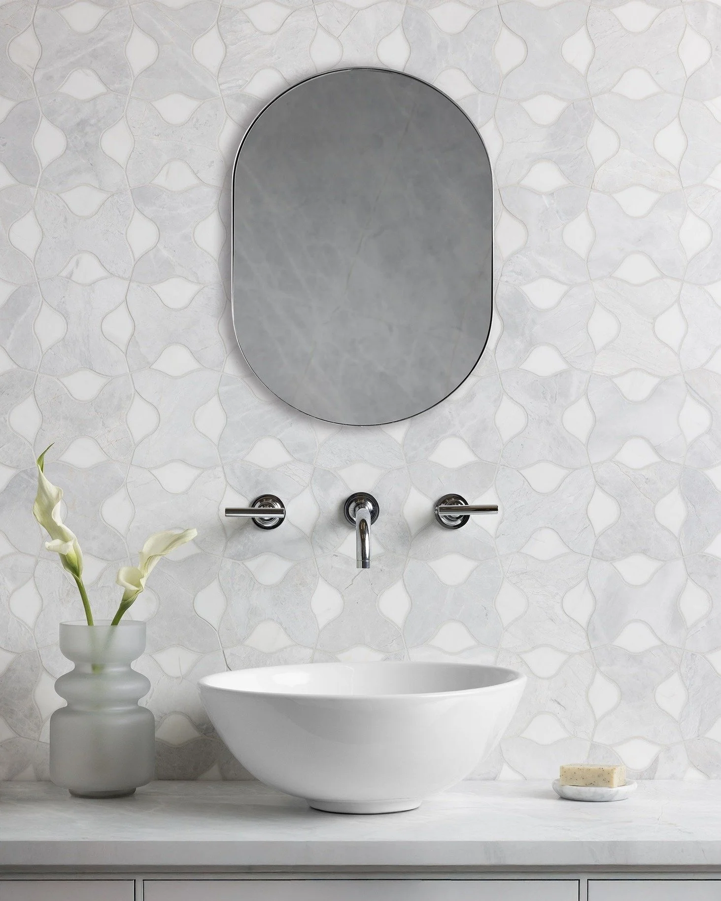 Introducing Dyad &mdash; where geometry meets grace. ✨
Unified. Thoughtful. Composed.
This natural stone mosaic collection celebrates the harmony of pure form and organic beauty. Each piece strikes a perfect balance between symmetry and artistry, cre