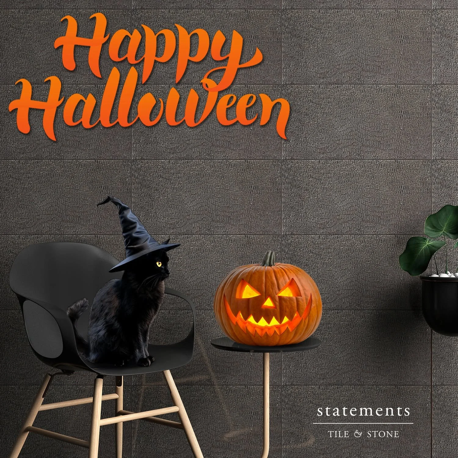 🎃👻 Happy Halloween from all of us at Statements! 

Wishing you a day full of treats, creativity, and just the right amount of spooky fun. 

#HappyHalloween #SpookySeason #TileDesign #InteriorDesign #DesignInspiration #StatementsTile #TrickOrTreat #