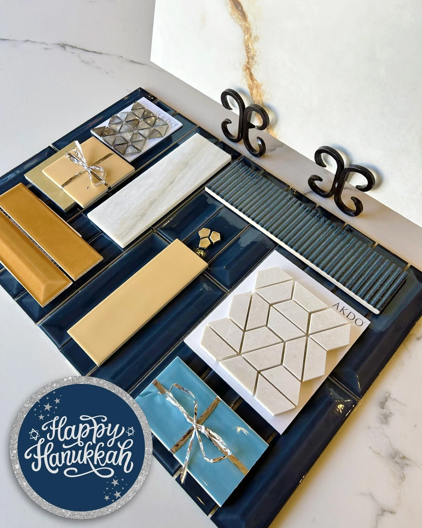 Our flatlay is shining a little extra today 🕯
Bringing a little shimmer to the first night of Hanukkah. 🕎
Here&rsquo;s to a season filled with warmth, joy, and designs that shine.

Happy Hanukkah from all of us at Statements.

#HappyHanukkah #First