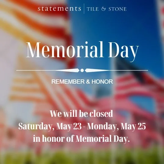 Memorial Day Closure Notice

We will be closed Saturday, May 23 through Monday, May 25 in observance of Memorial Day.
Regular operations will resume on Tuesday, May 26.

Wishing everyone a safe and relaxing holiday weekend as we honor and remember th