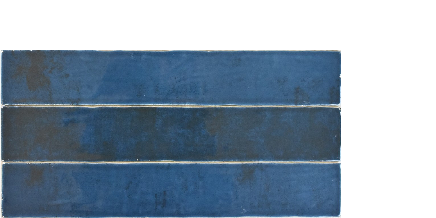 Zellige Deep Blue 2.5x16 — Statements Tile