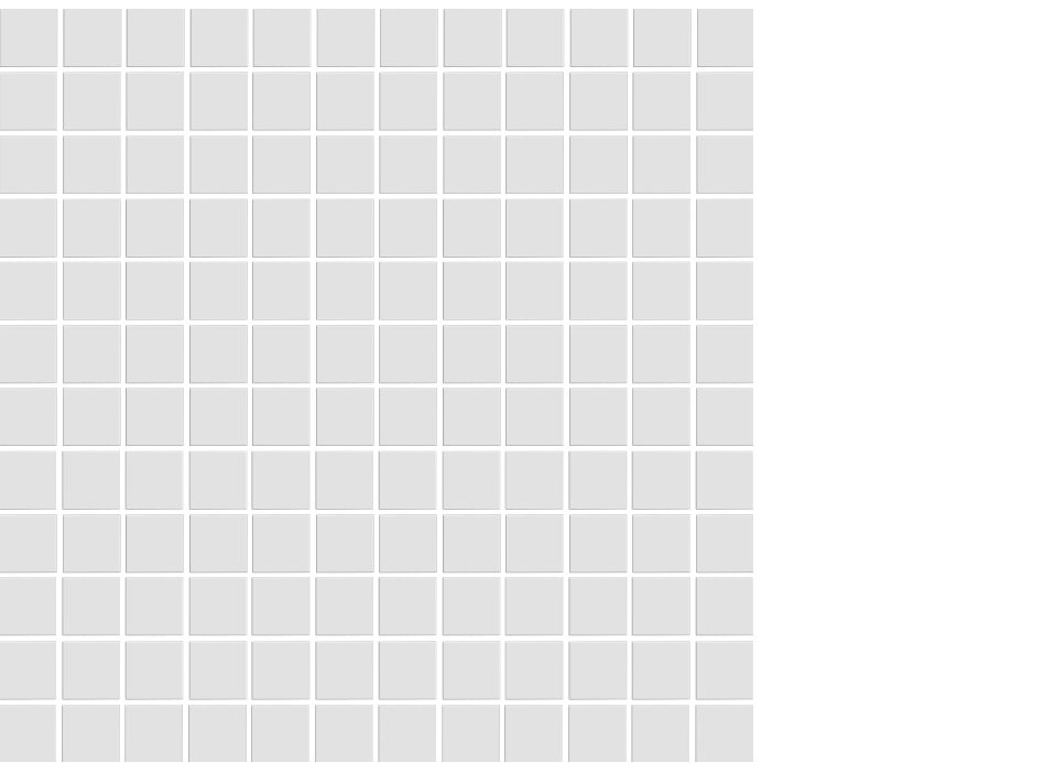 CC Mosaics White 1x1 Square