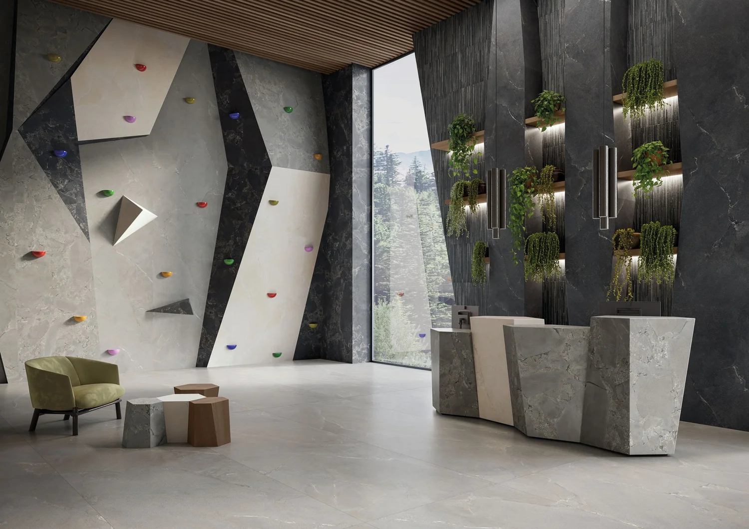 Unique Infinity Porcelain Slab — Statements Tile