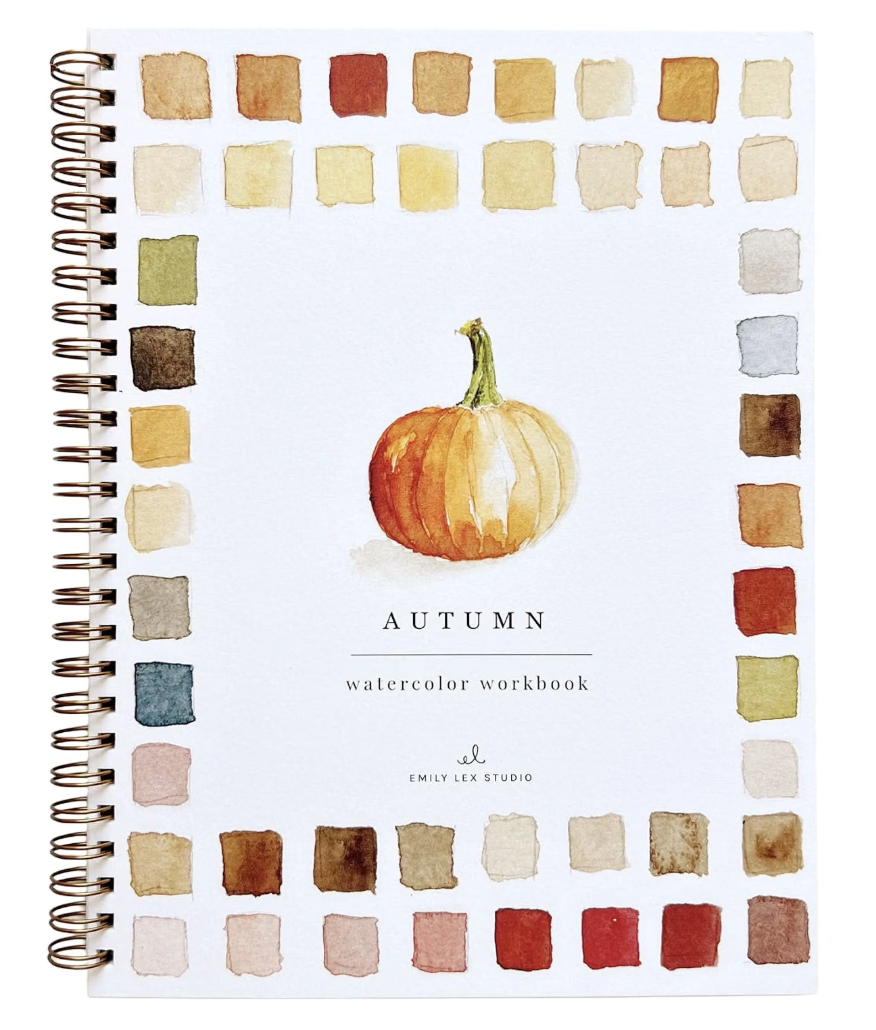 Autumn Watercolor Workbook by Emily Lex Studio