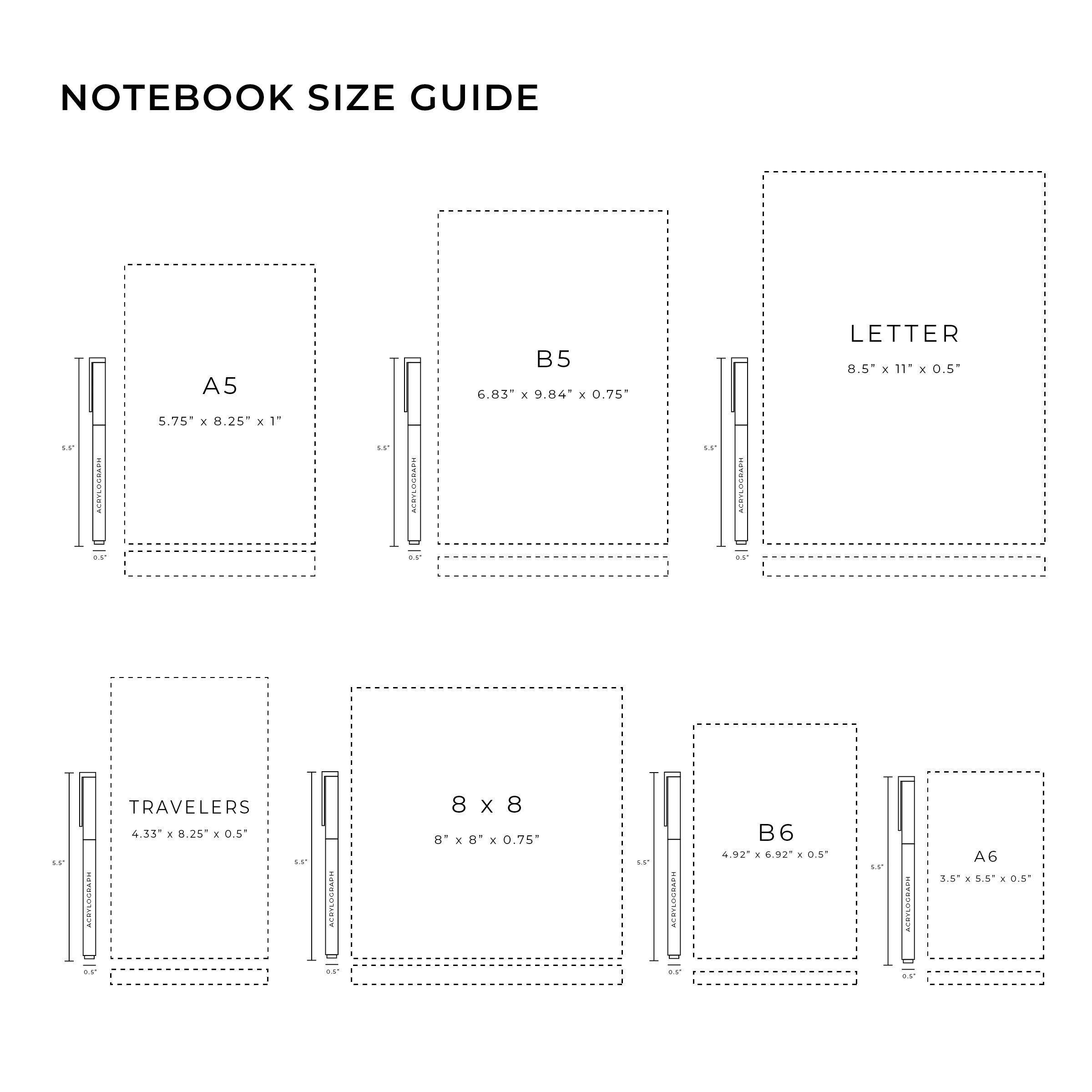 Archer & Olive Traveler's Notebook Journal 4.33 x 8.25 — WRITING MINDSET