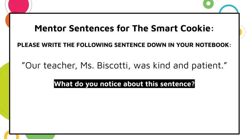 Read Like a Writer: Using The Food Group as Mentor Texts — WRITING MINDSET