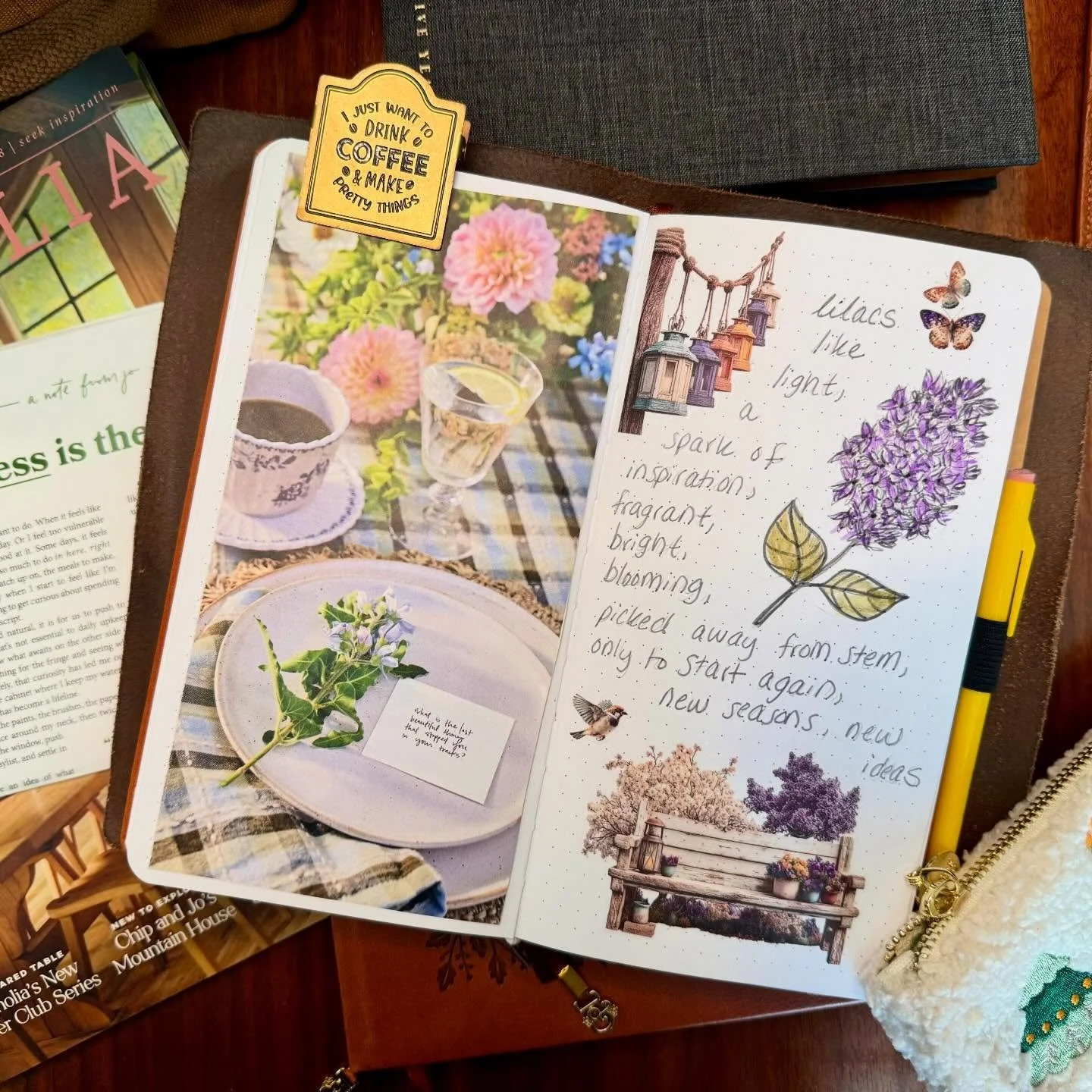 Photo dump of my notebook lately. Feeling spring-y with new stickers from @planningwithk and loving my current notebook system mainly from @sterlingink 

More to come 💐 

#writingmindset #sterlingink #journaling #writing #notebook