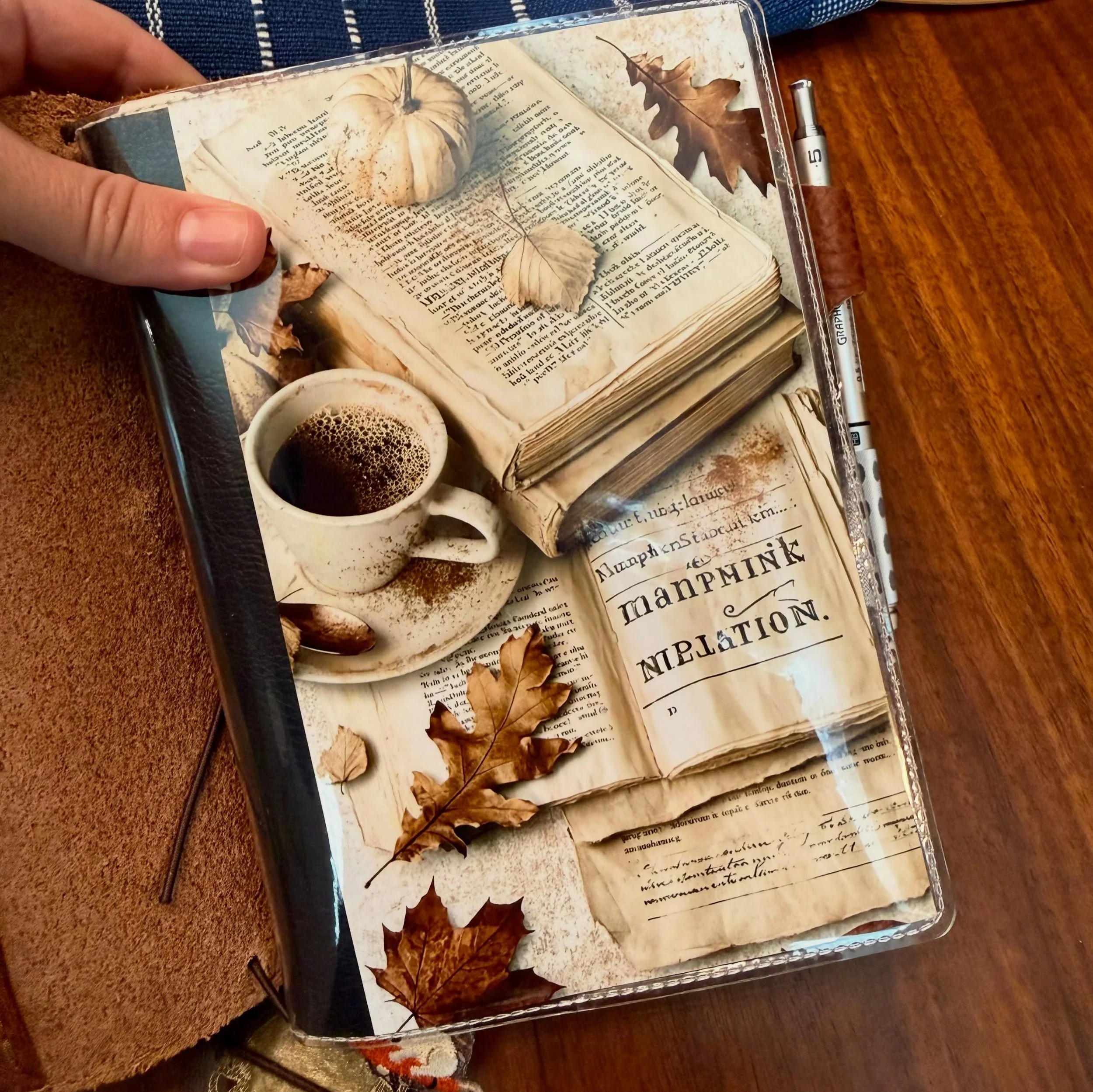 🍁 New stickers and dashboards from @planningwithk 
🍂 New @thechicsparrow pocket plus cover for my noticing notebooks. (No notebook setup should be this cute) 

#writingmindset #write #notebook #planningwithk #chicsparrow