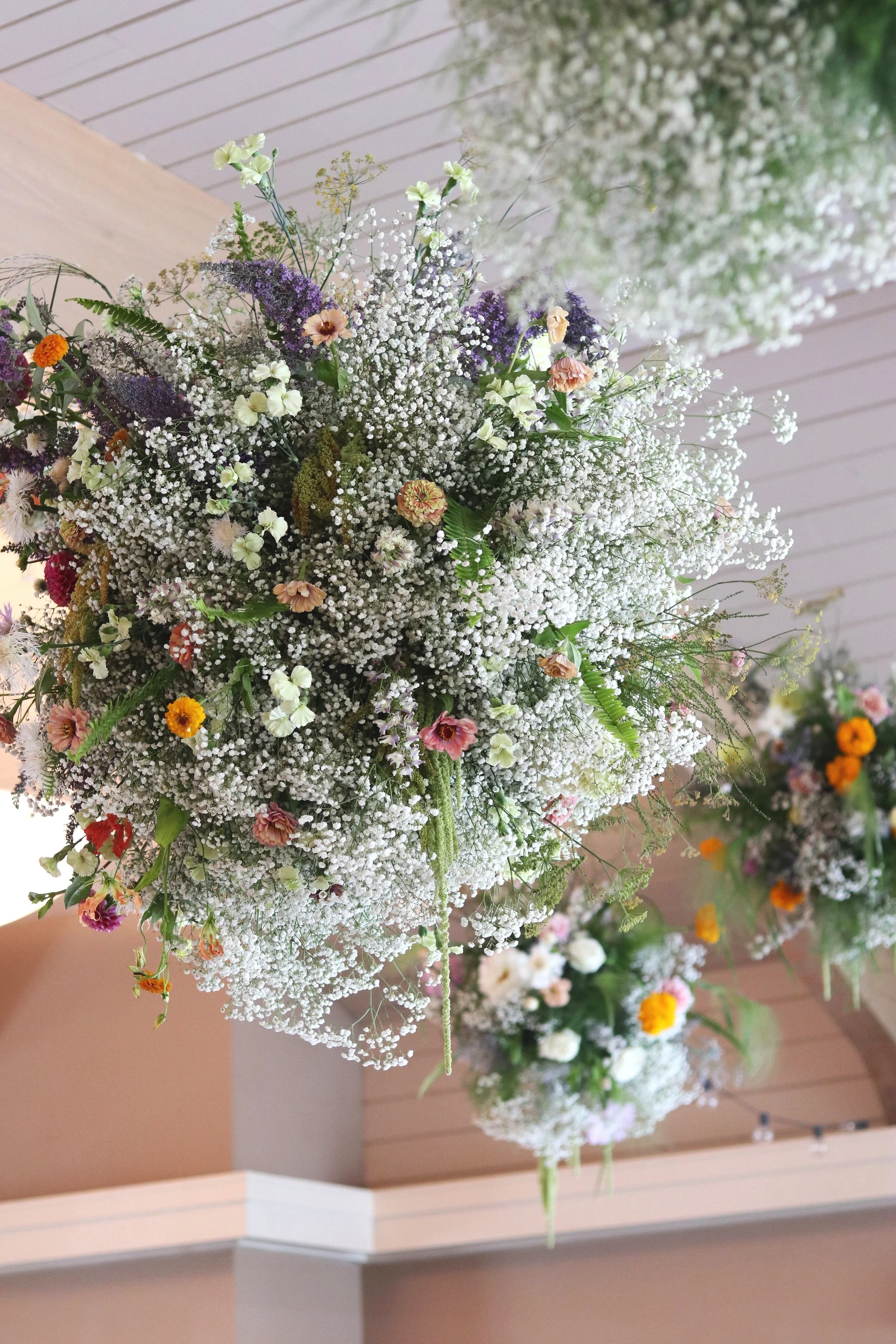 Floral Clouds for Jean & David's Reception; August 2024
