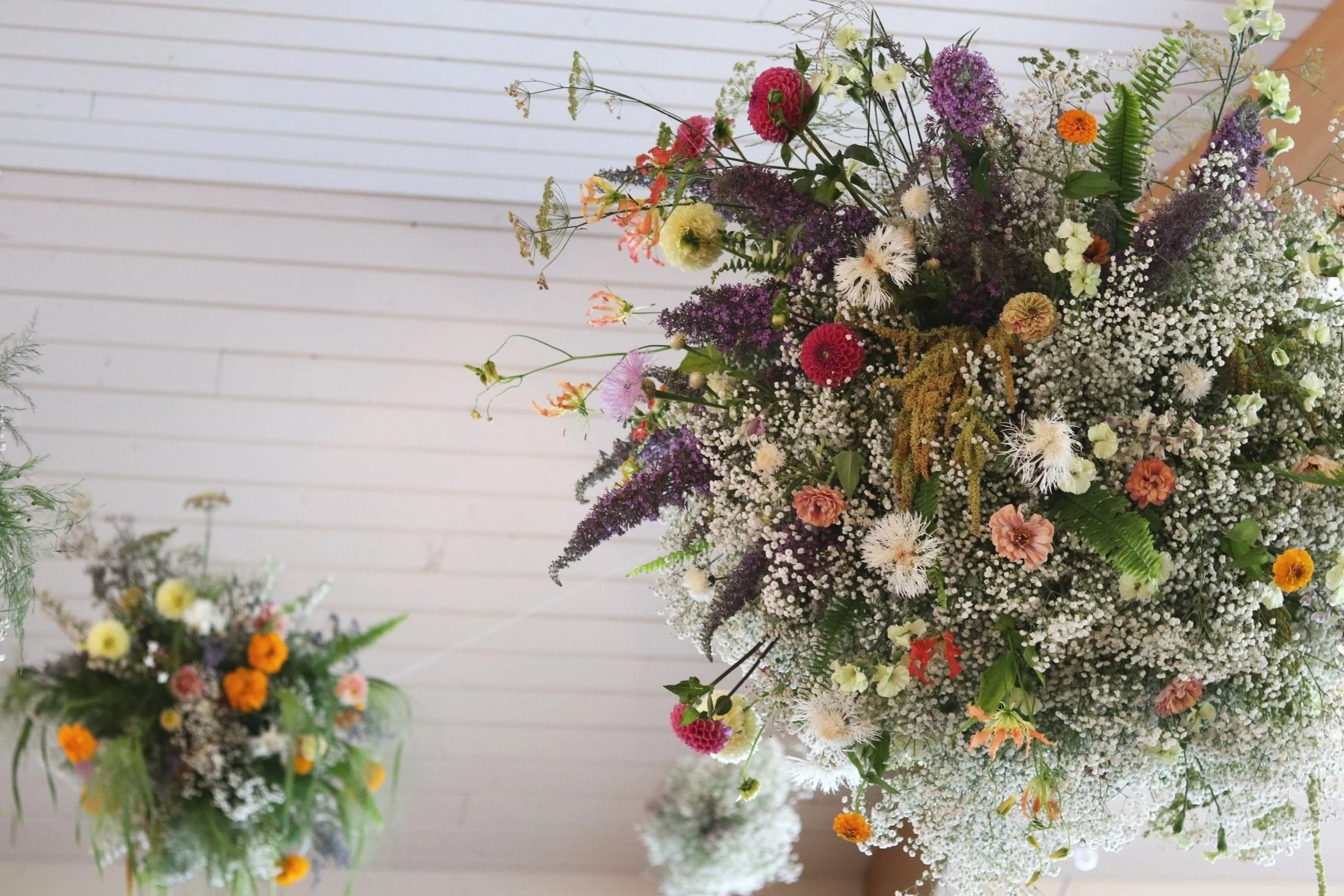 Floral Clouds for Jean & David's Reception; August 2024