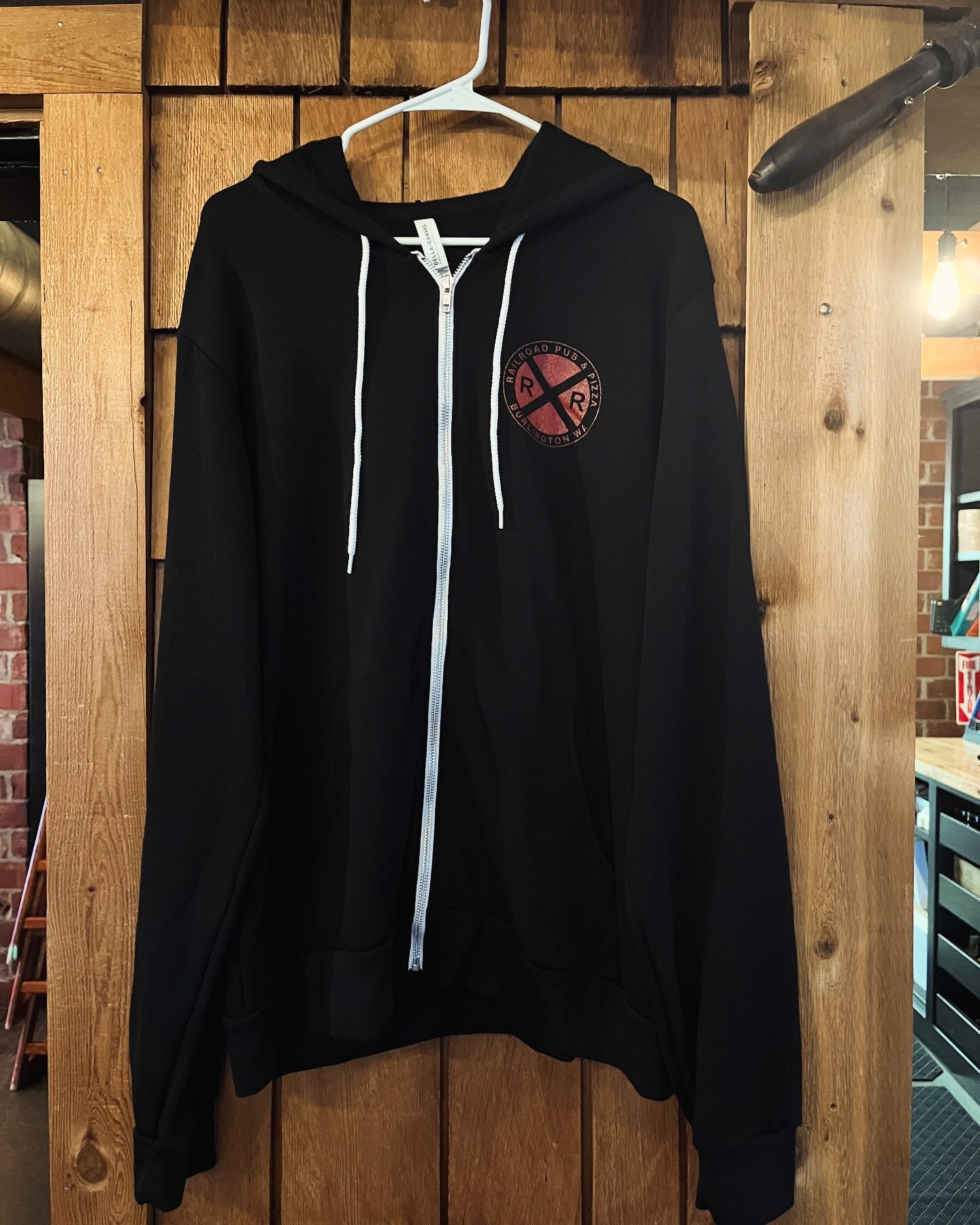 Railroad is open regular hours today! While you are out Black Friday shopping, come in and help us clear the racks at Railroad! We have some sweatshirts left in limited sizes, help us make room for some new designs. 

▪️ Black Bella Canvas zip up wi