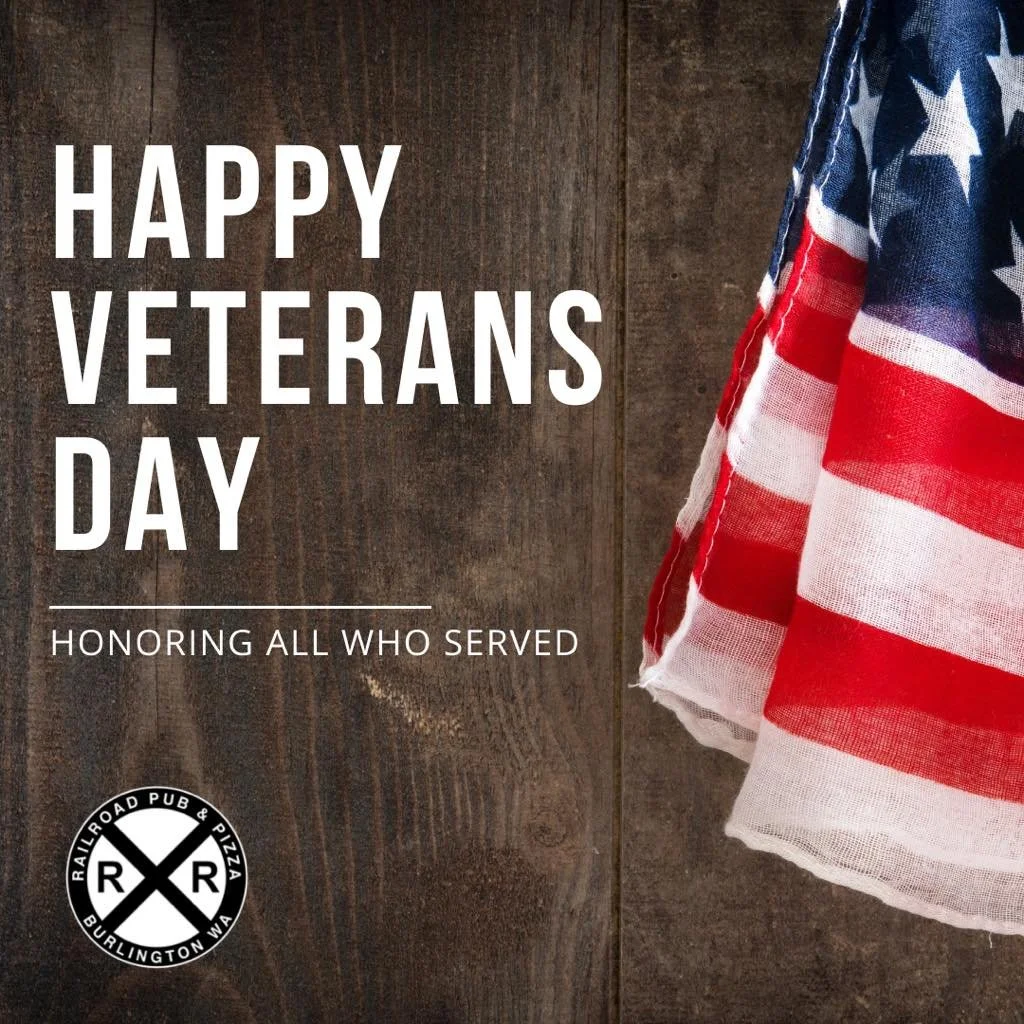 🇺🇸 Thank you Veterans, we honor you today and everyday. Don't miss the Skagit County Veterans Day Parade on Saturday, November 15th right here in Burlington.