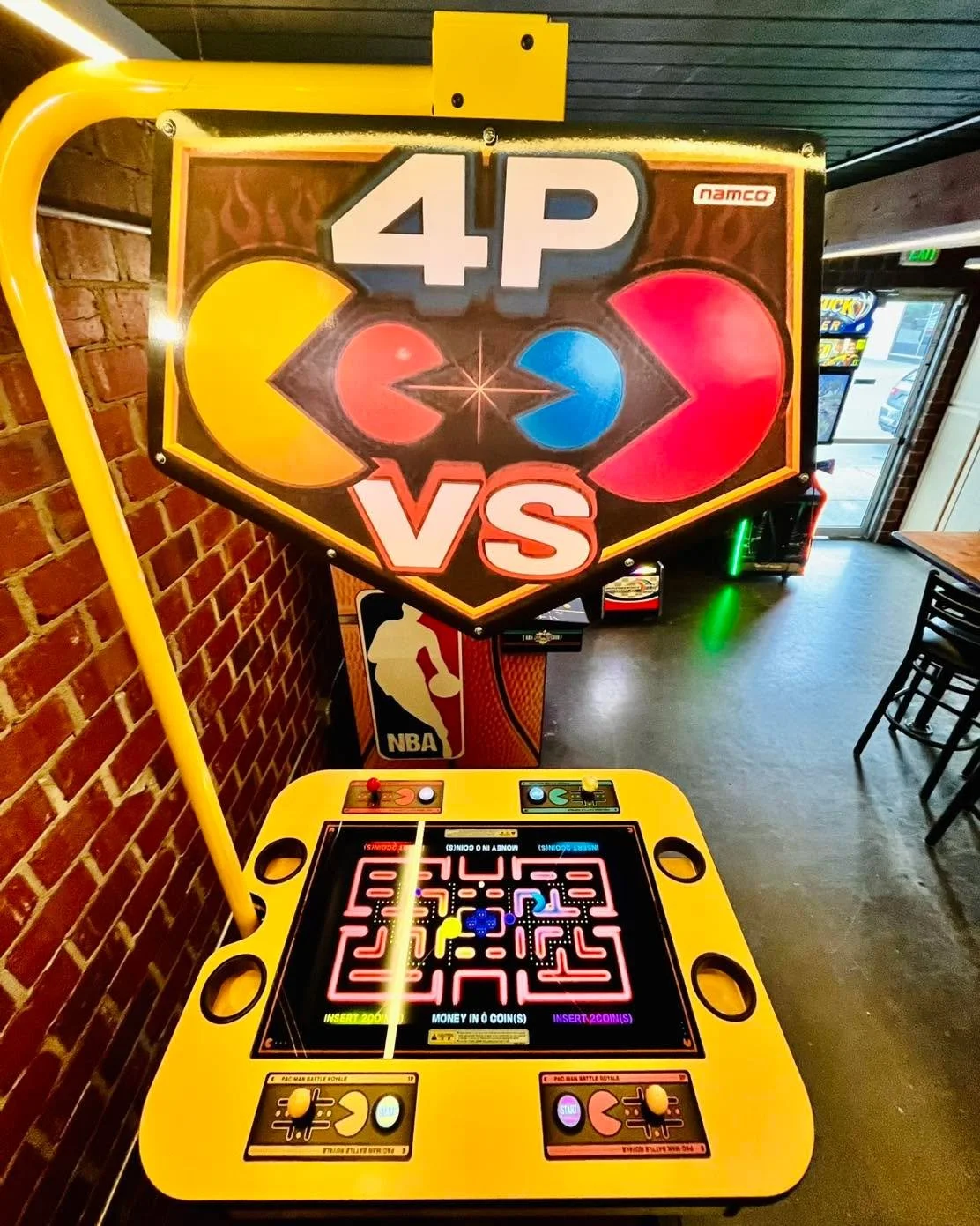 PAC-MAN is now at Railroad! 👾 Step up, chase ghosts, and relive the arcade glory days! Just 50&cent; to play&mdash;ready to beat the high score? 🕹️