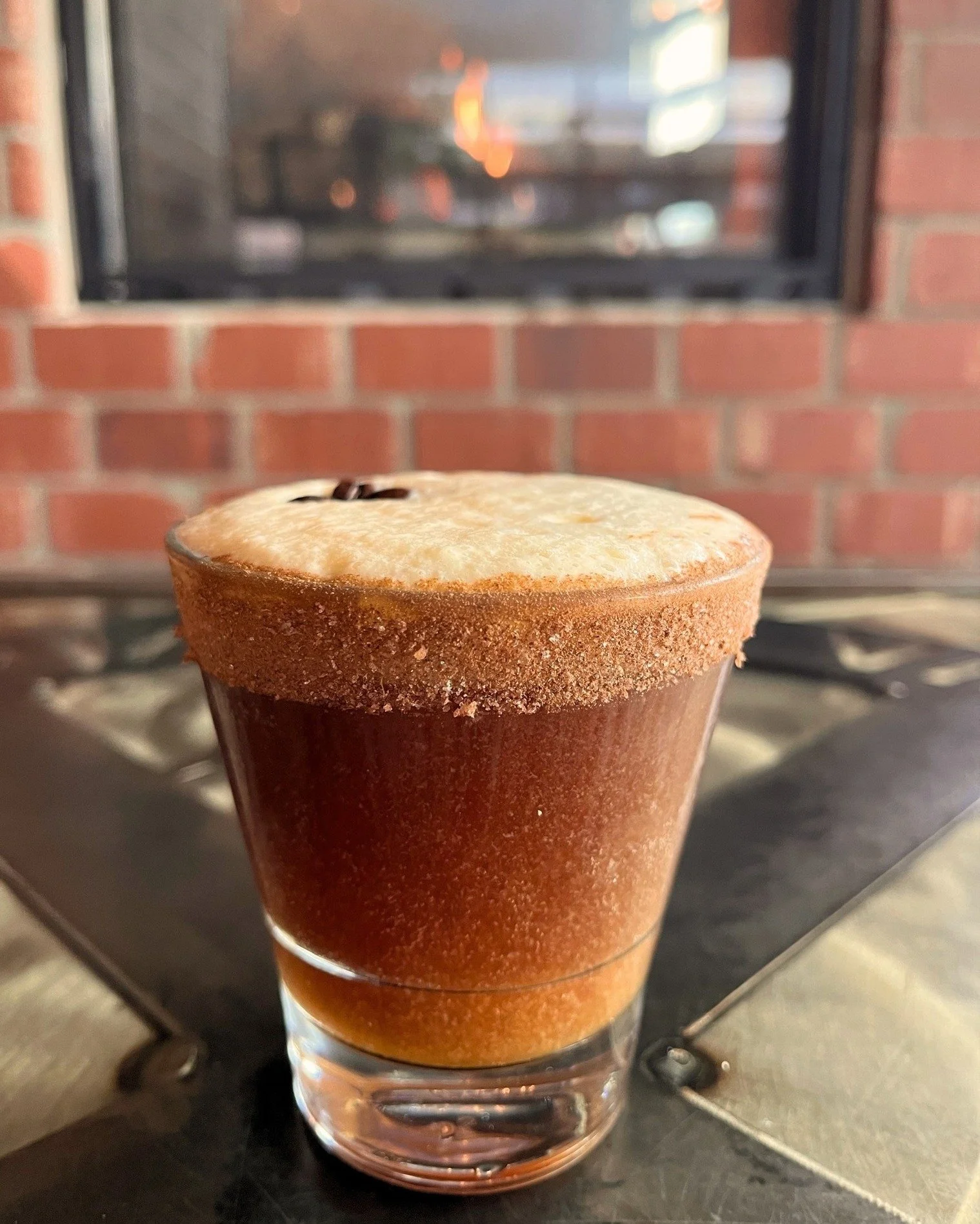 What's more perfect than Railroad rolling out a new Pumpkin Pie Espresso Martini? Doing it on International Coffee Day ☕

This one is made with Craftwell Cocktails Chocolate Espresso Martini on draft, with pumpkin pie and brown sugar flavors and topp