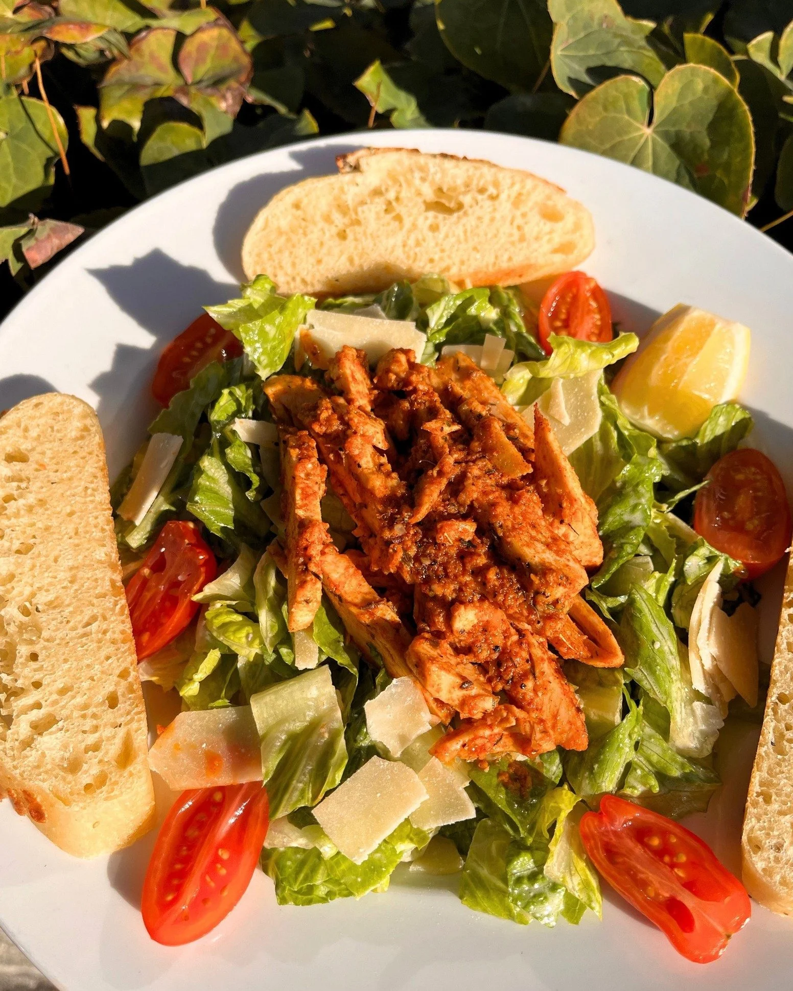 A spin on our Chicken Caesar Salad...The Cajun Chicken Caesar Salad is on special now at Railroad! Romaine lettuce tossed in our house made Caesar dressing, shaved parmesan, cherry tomatoes, and chicken tossed in garlic butter and Cajun seasoning. Yu