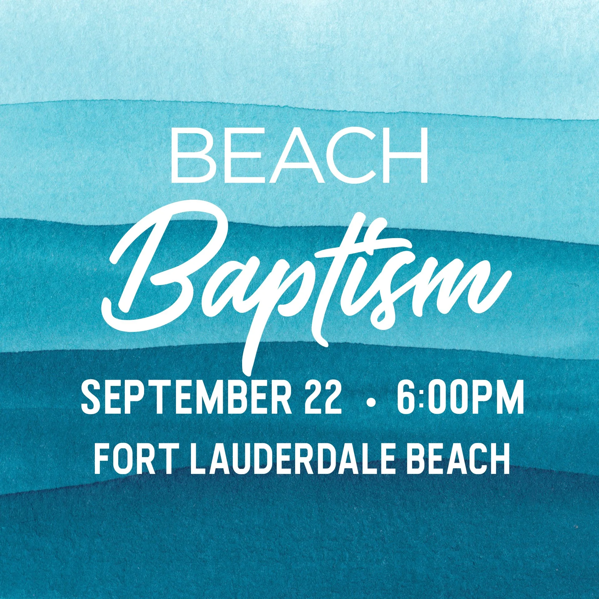 BEACH BAPTISM