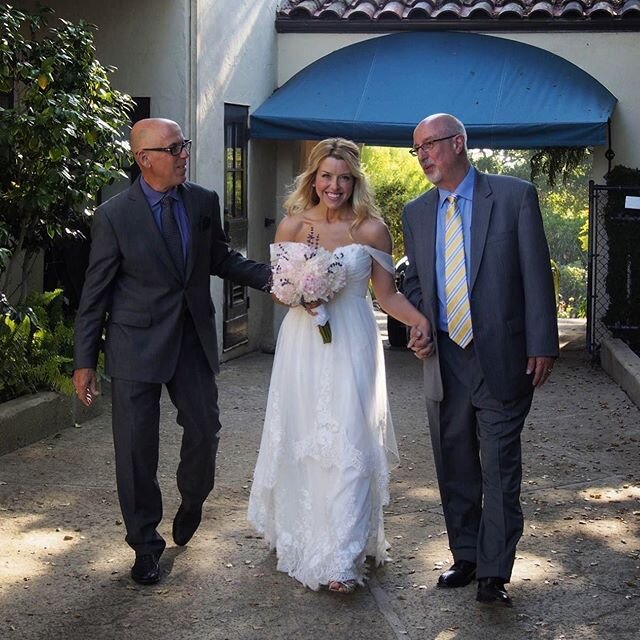 I do not take for granted how fortunate I am to have grown up with both a dad and a stepdad... two very different men who have in common loving me unconditionally. I mean, they walked me down the aisle together at both of my weddings! To all the fath