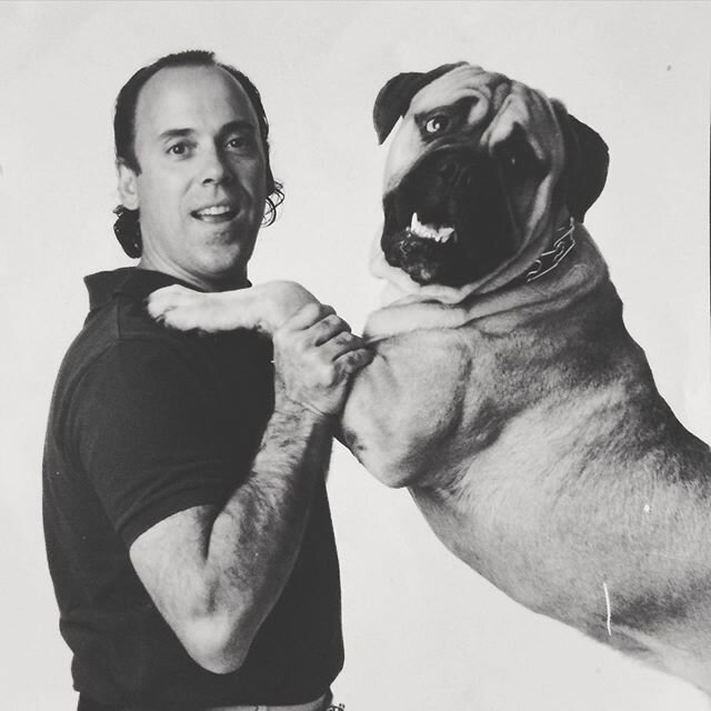 🖤Happy Father&rsquo;s Day🖤
My dad, Robert Giaimo, with our bullmastiff, Guido, around 1988.