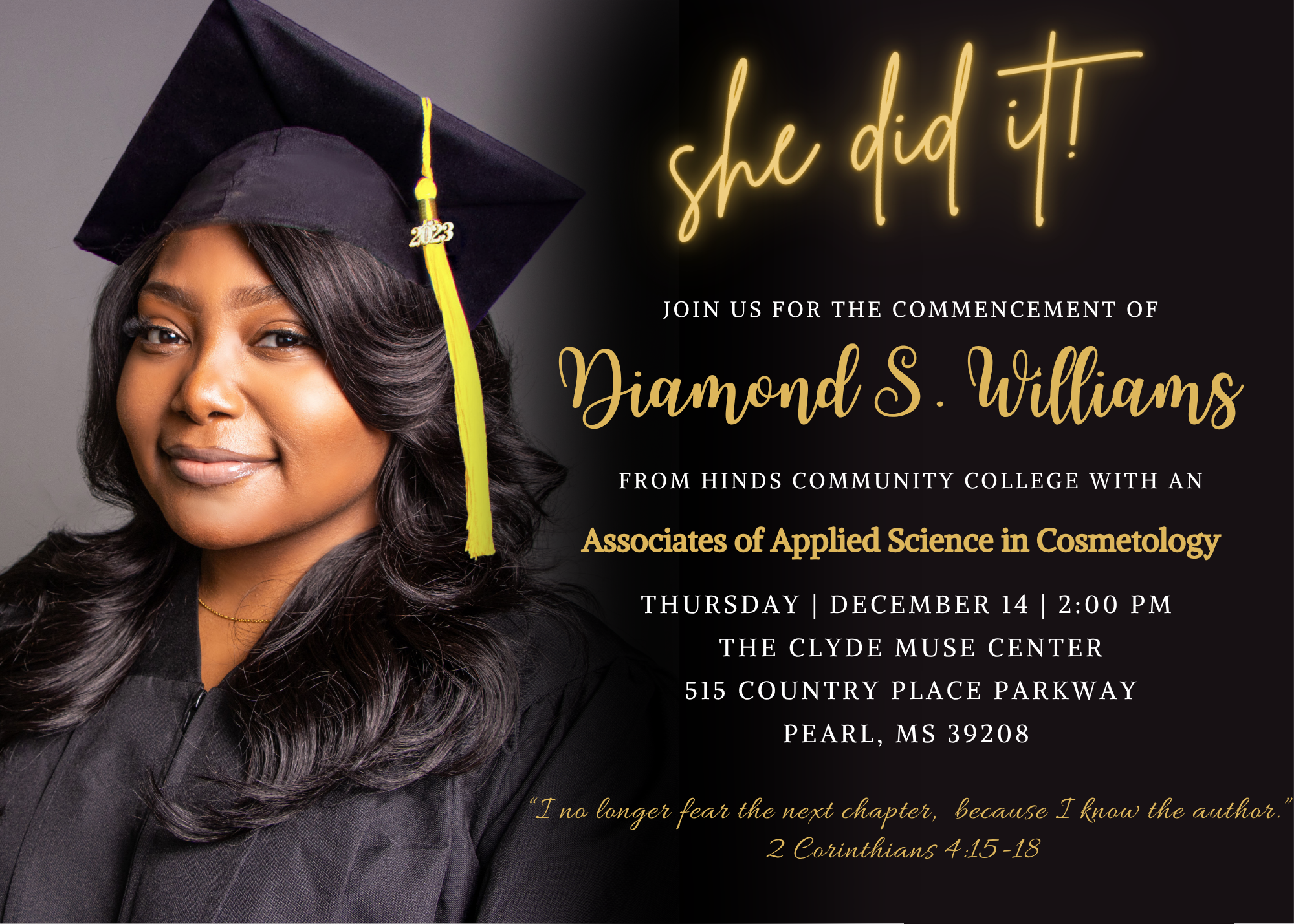 Black Gold Rustic Artisinal Outdoor Graduation Invitation.png