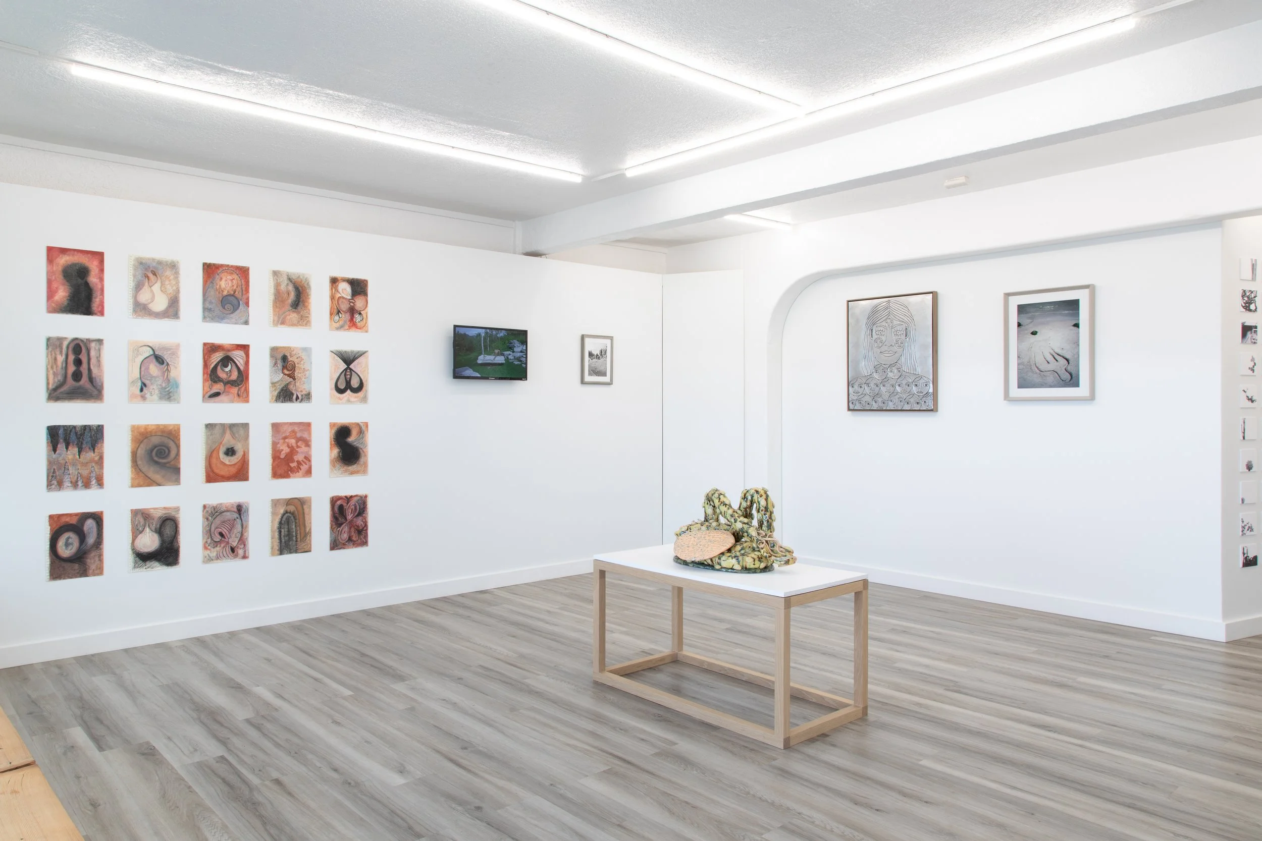  oil pastel and charcoal on paper 