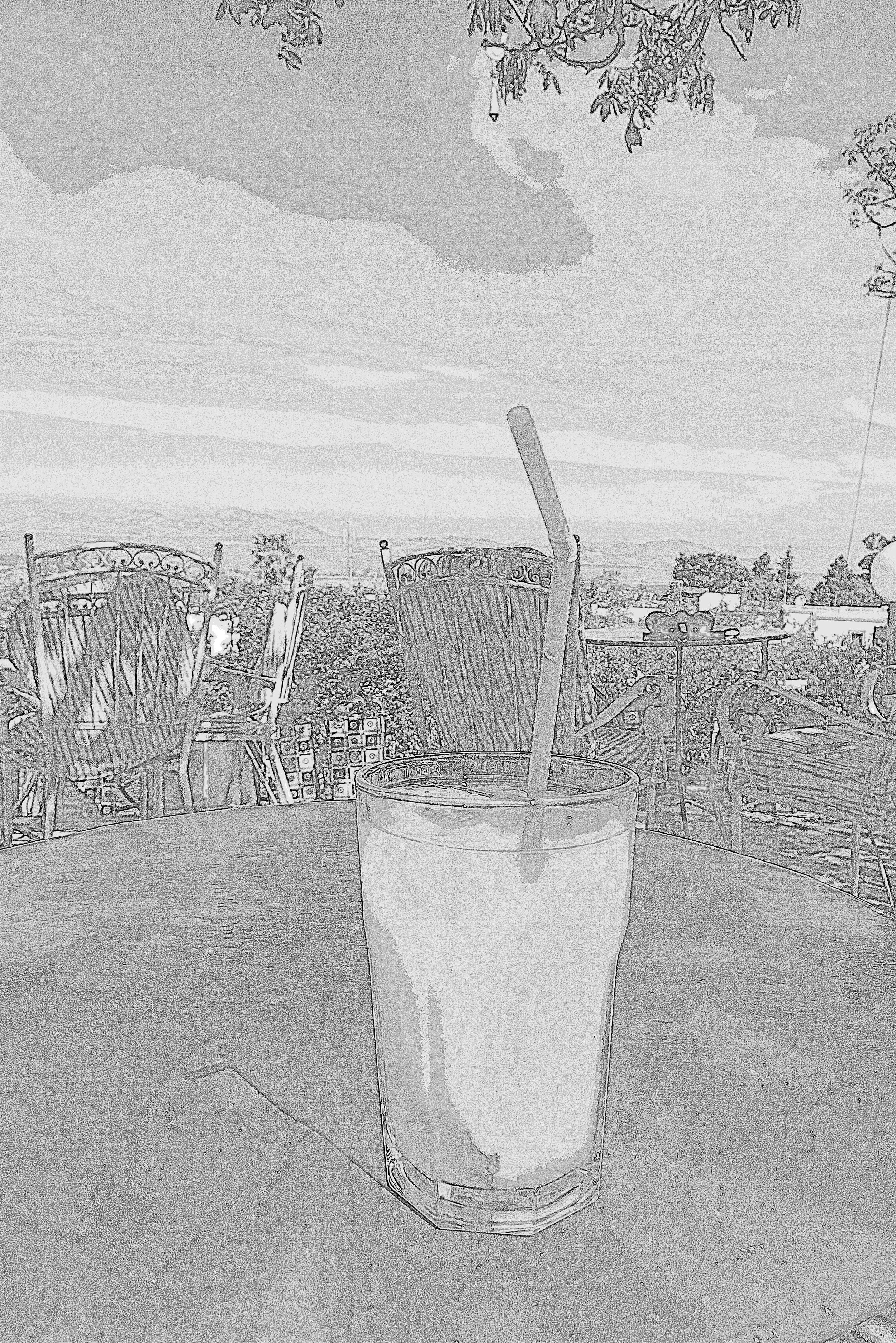 Here's my black-and-white, borrrrrring picture! time to turn that into shiny colorful glass !!