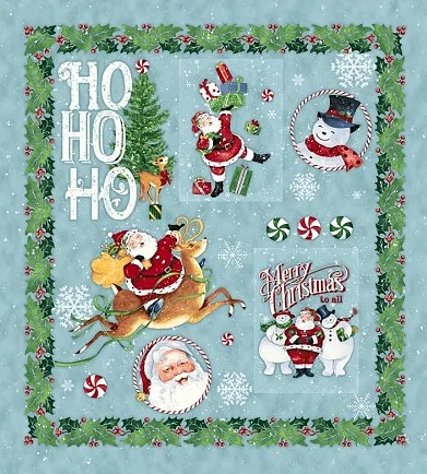 Retro Santa panel