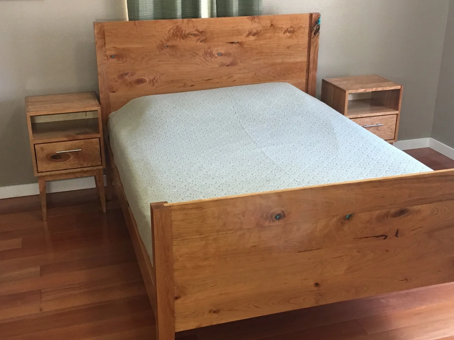 Cherry Bed with Head and Foot Board