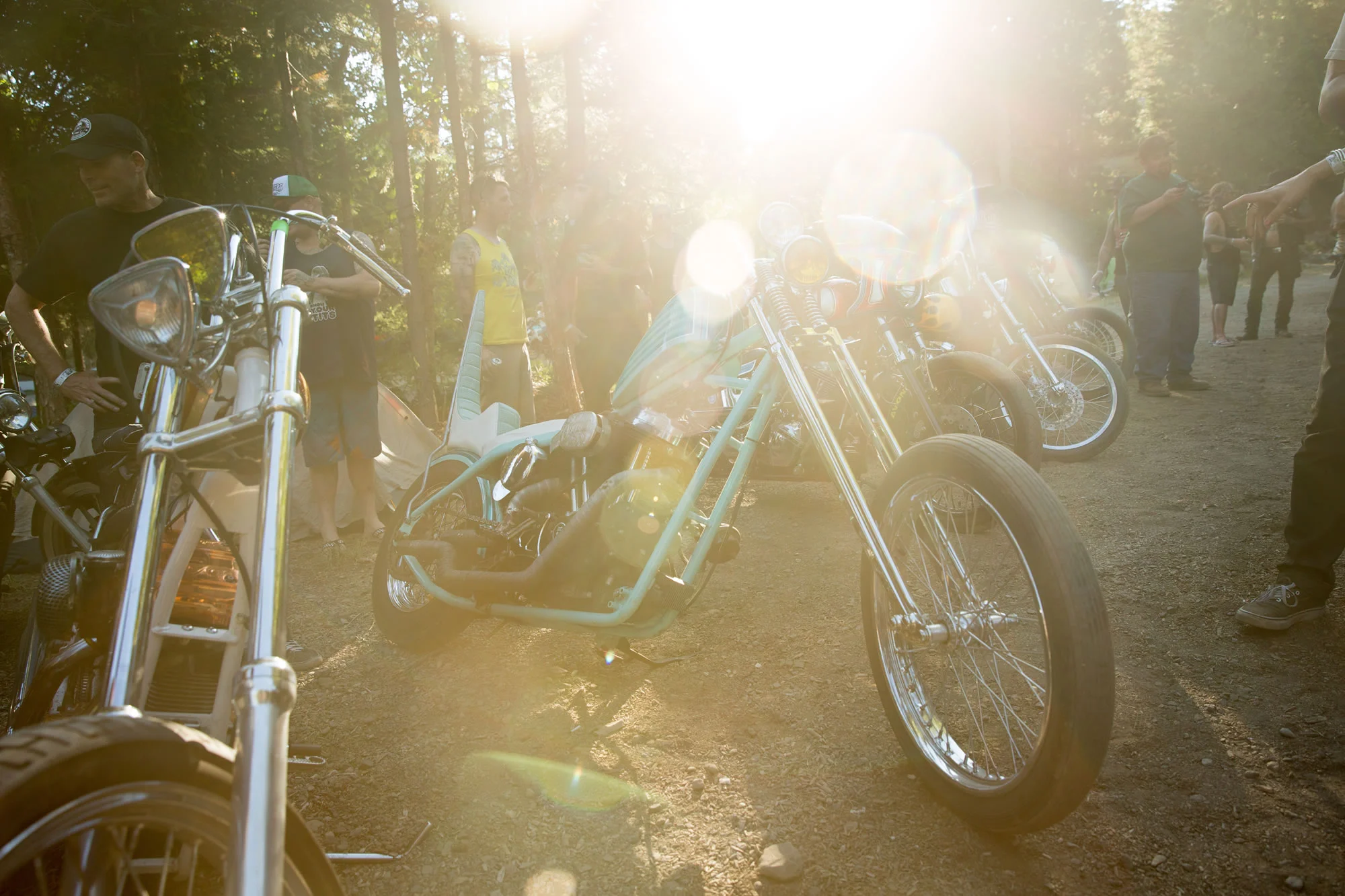 Justin Largent had this dreamy sporty chopper. The full frame build with tons of custom bits made this a fun bike to look at.