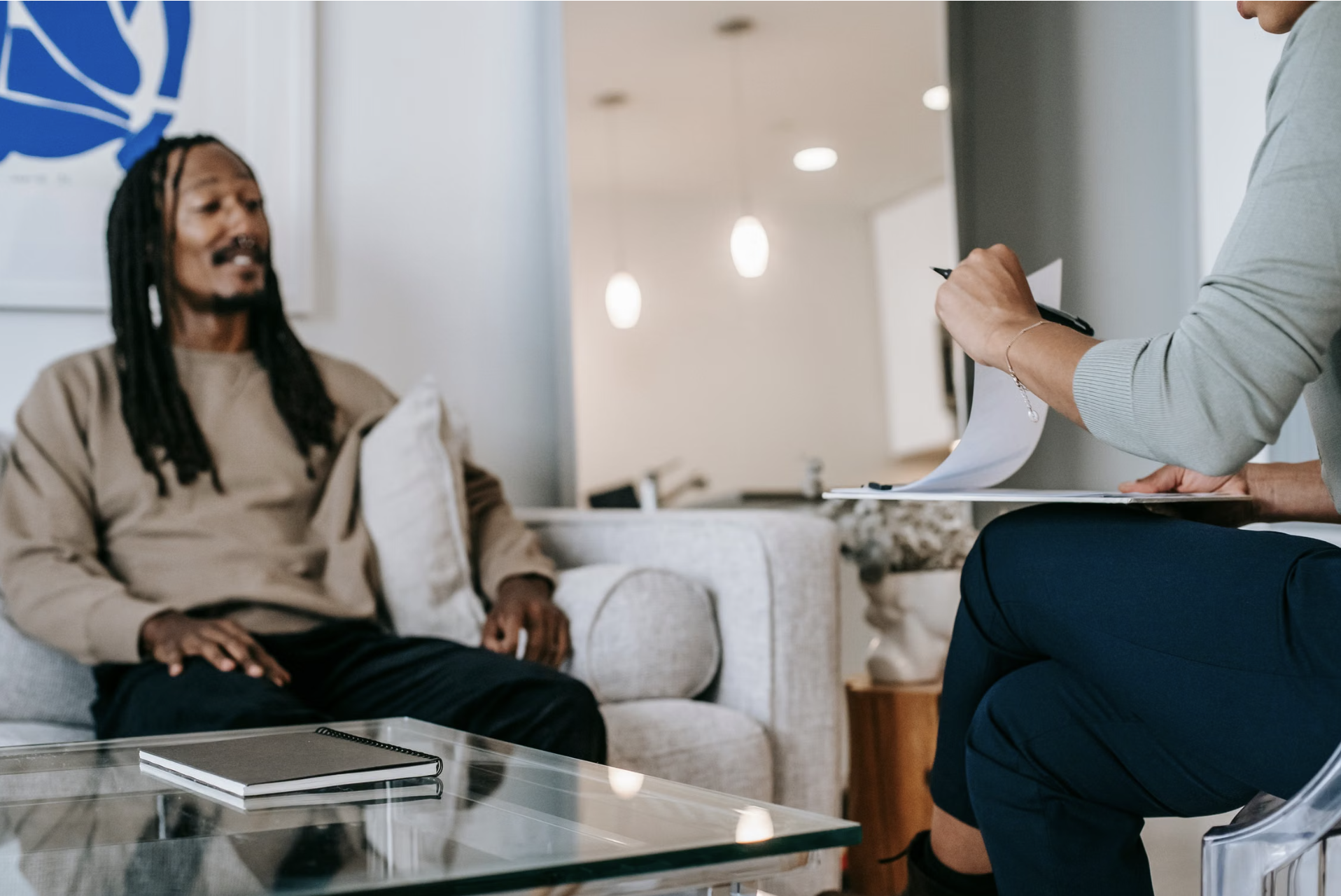 Man in therapy