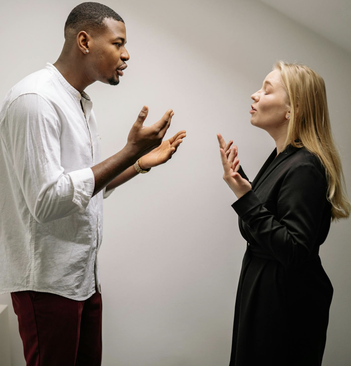 Couple arguing