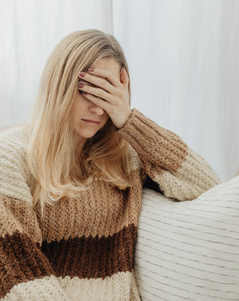 Person experiencing anxiety