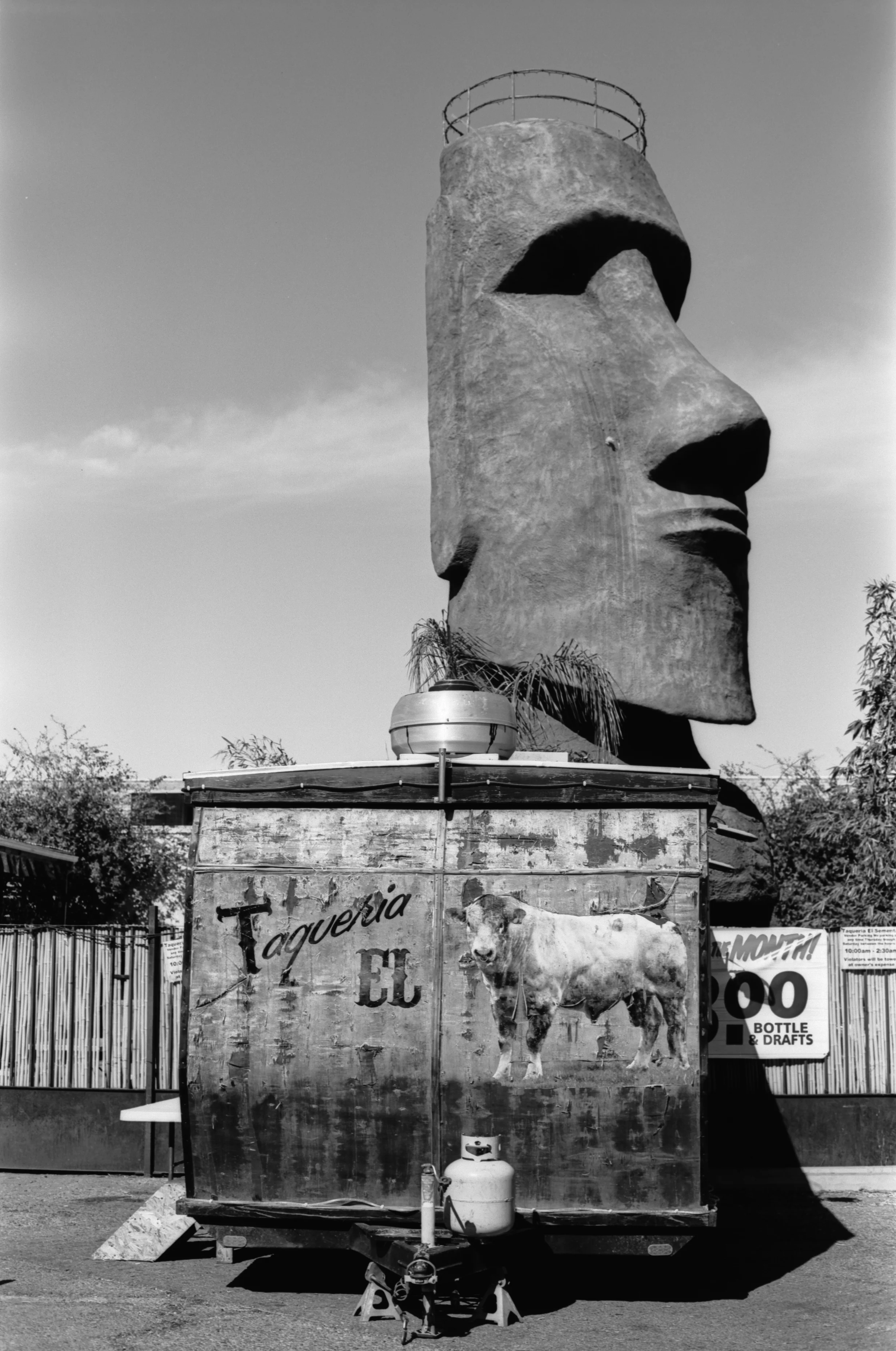 Moai and the Bull (Svema Blue Sensitive)