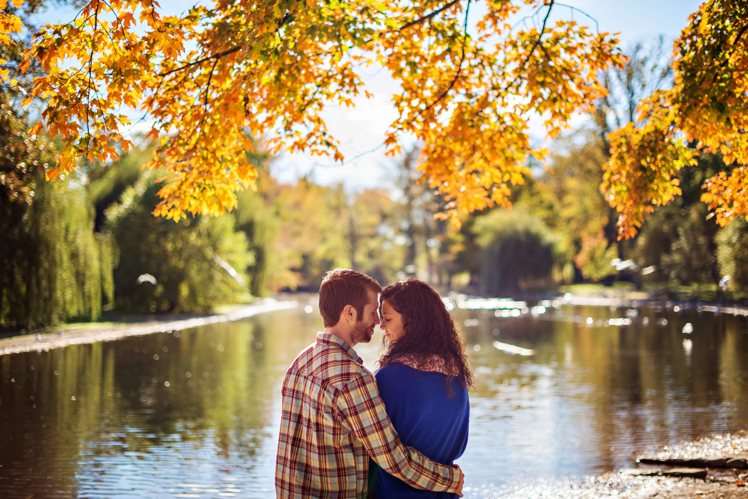 a lovely fall engagement | Harmony + Devin | Quincy Engagement Photographers