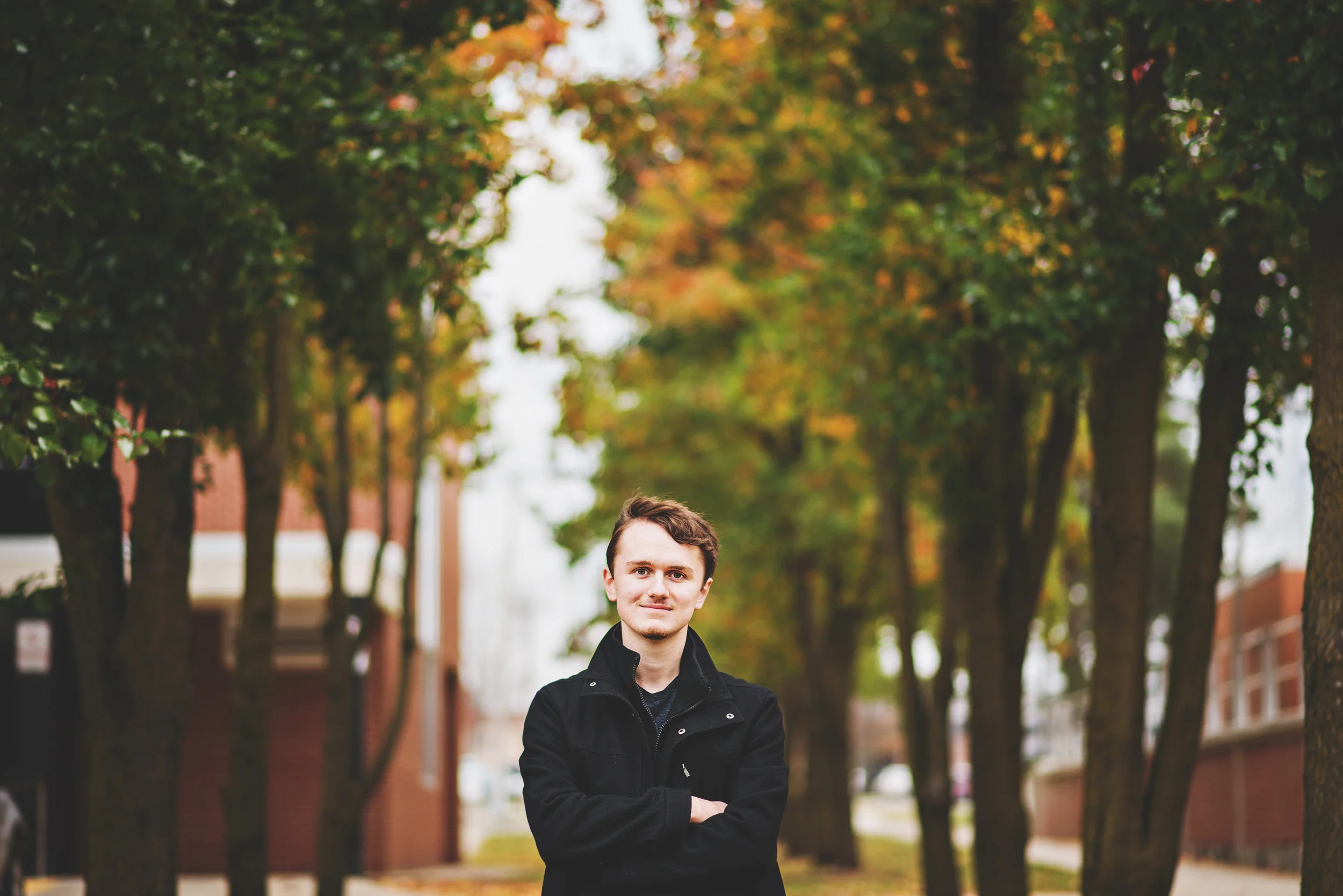 a fall senior session | Sam | Manistee Senior Photographer